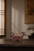 Product view 1 of 140ml Sculptural Form zisha teapot in Aged Zini Clay, No. 409