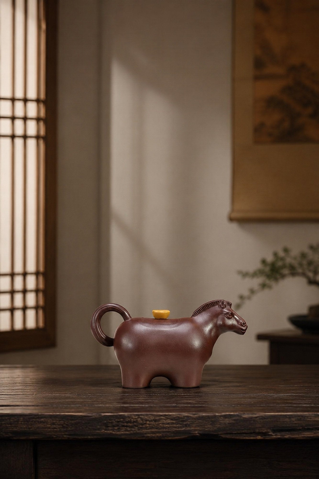 Product view 1 of 140ml Sculptural Form zisha teapot in Aged Zini Clay, No. 409