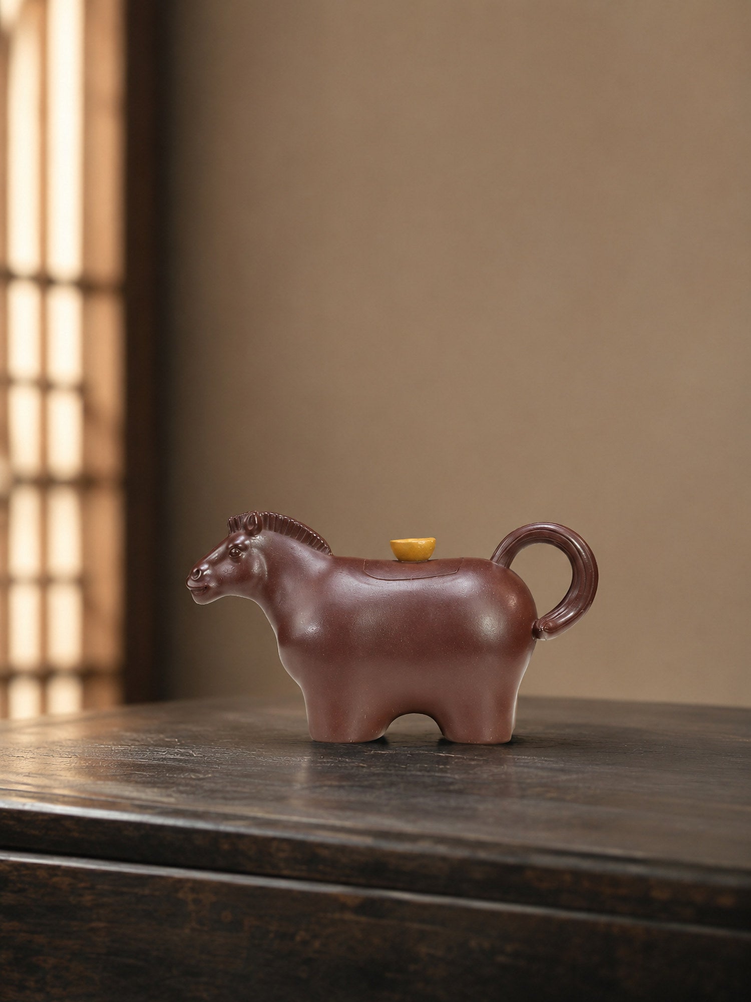 Product view 3 of 140ml Sculptural Form zisha teapot in Aged Zini Clay, No. 409