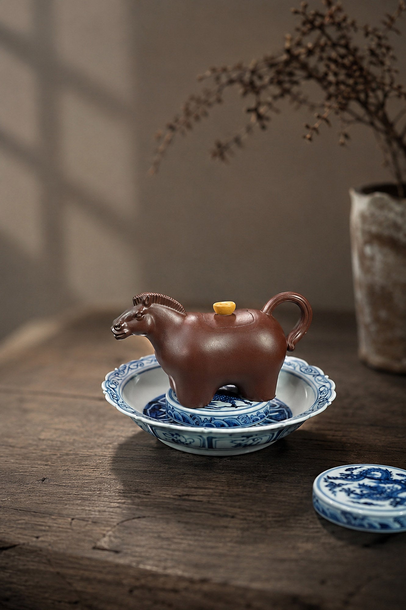 Product view 4 of 140ml Sculptural Form zisha teapot in Aged Zini Clay, No. 409