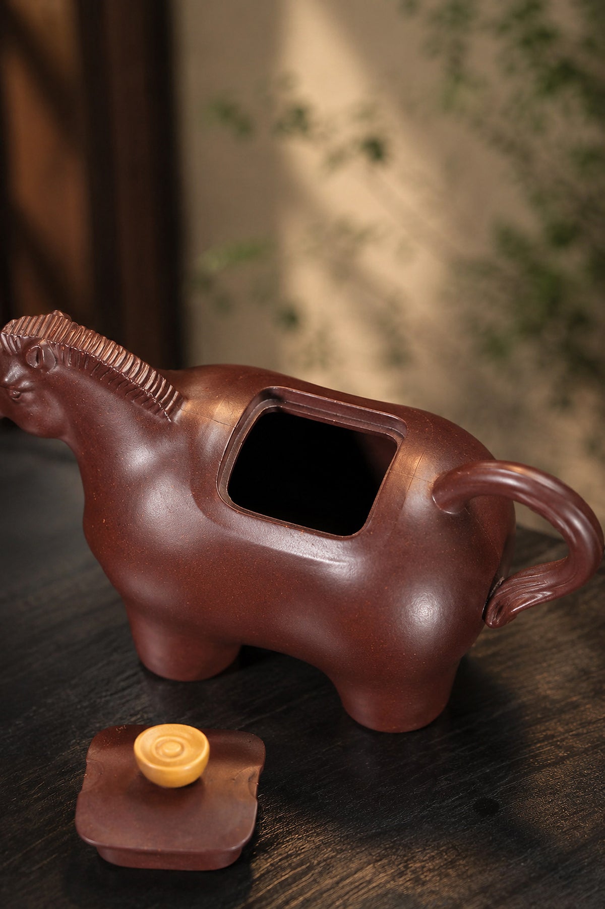 Product view 8 of 140ml Sculptural Form zisha teapot in Aged Zini Clay, No. 409