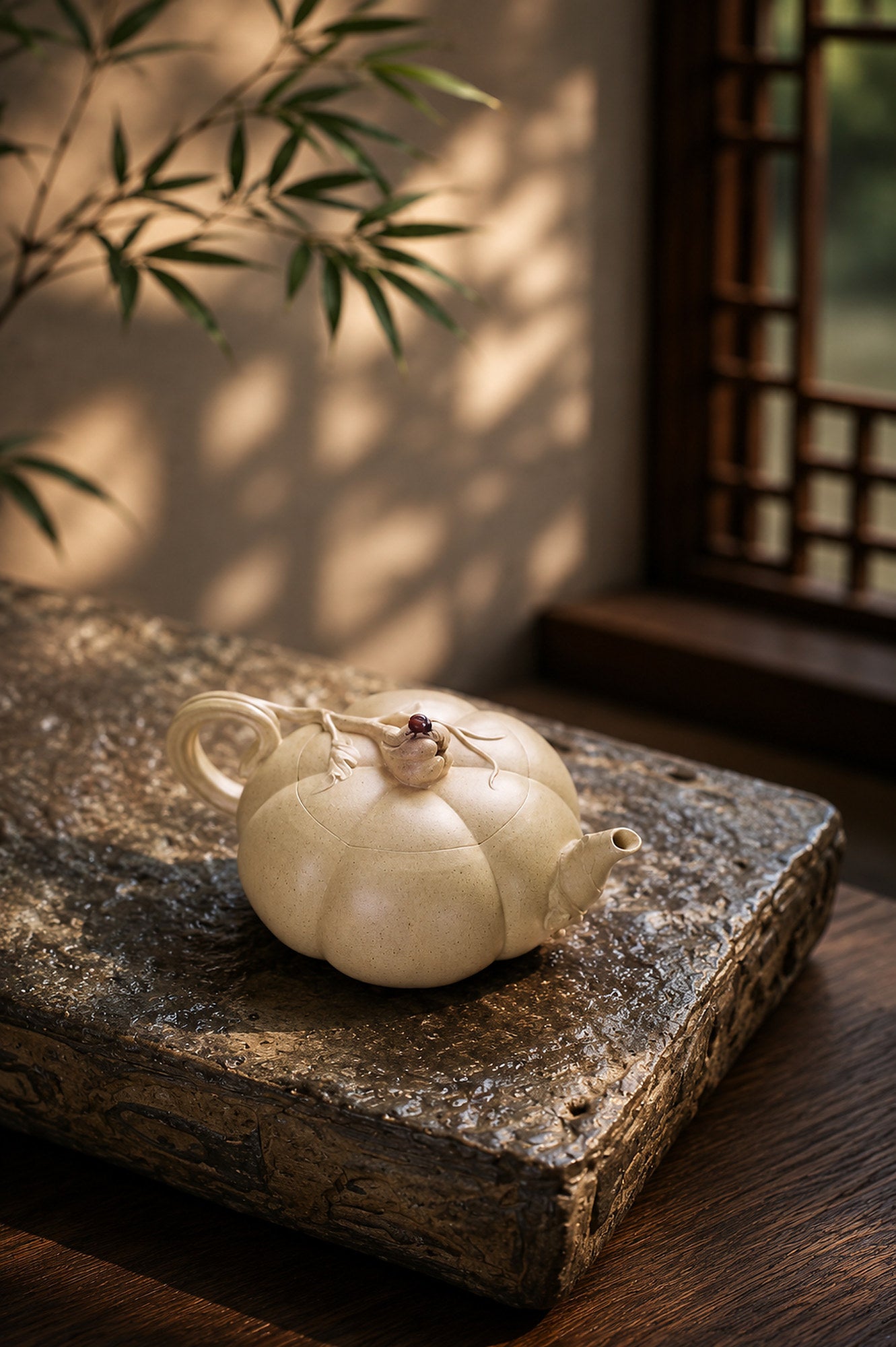 Product view 1 of 120ml Sculptural Form zisha teapot in Baiyu Duanni Clay, No. 278