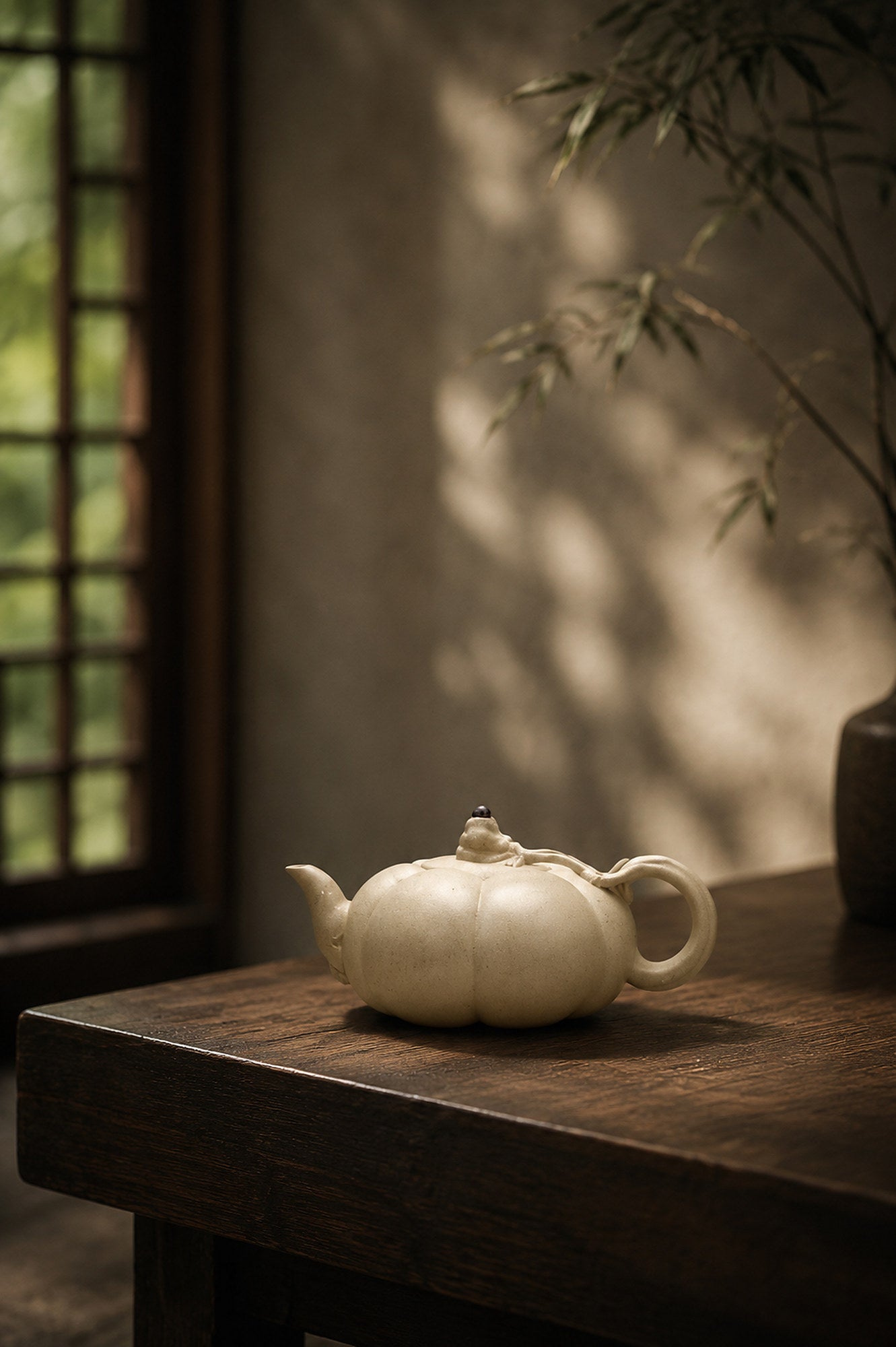 Product view 2 of 120ml Sculptural Form zisha teapot in Baiyu Duanni Clay, No. 278