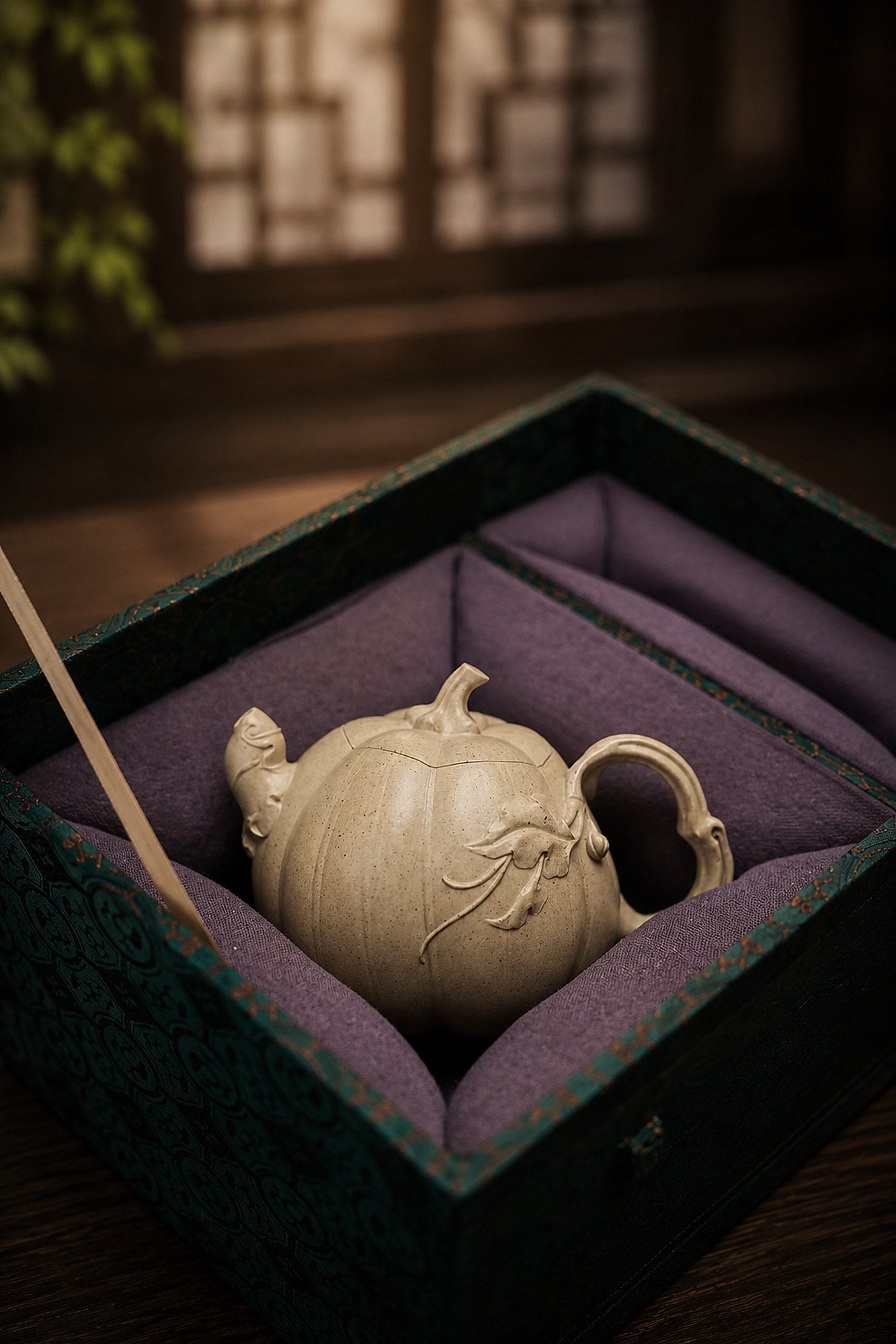 Product view 5 of 150ml Sculptural Form zisha teapot in Baiyu Duanni Clay, No. 282