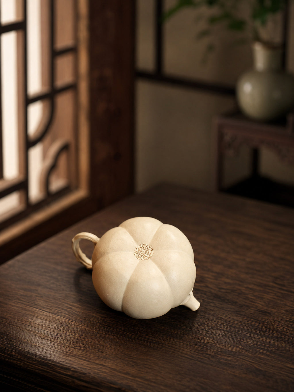 Product view 1 of 150ml Sculptural Form zisha teapot in Baiyu Duanni Clay, No. 311