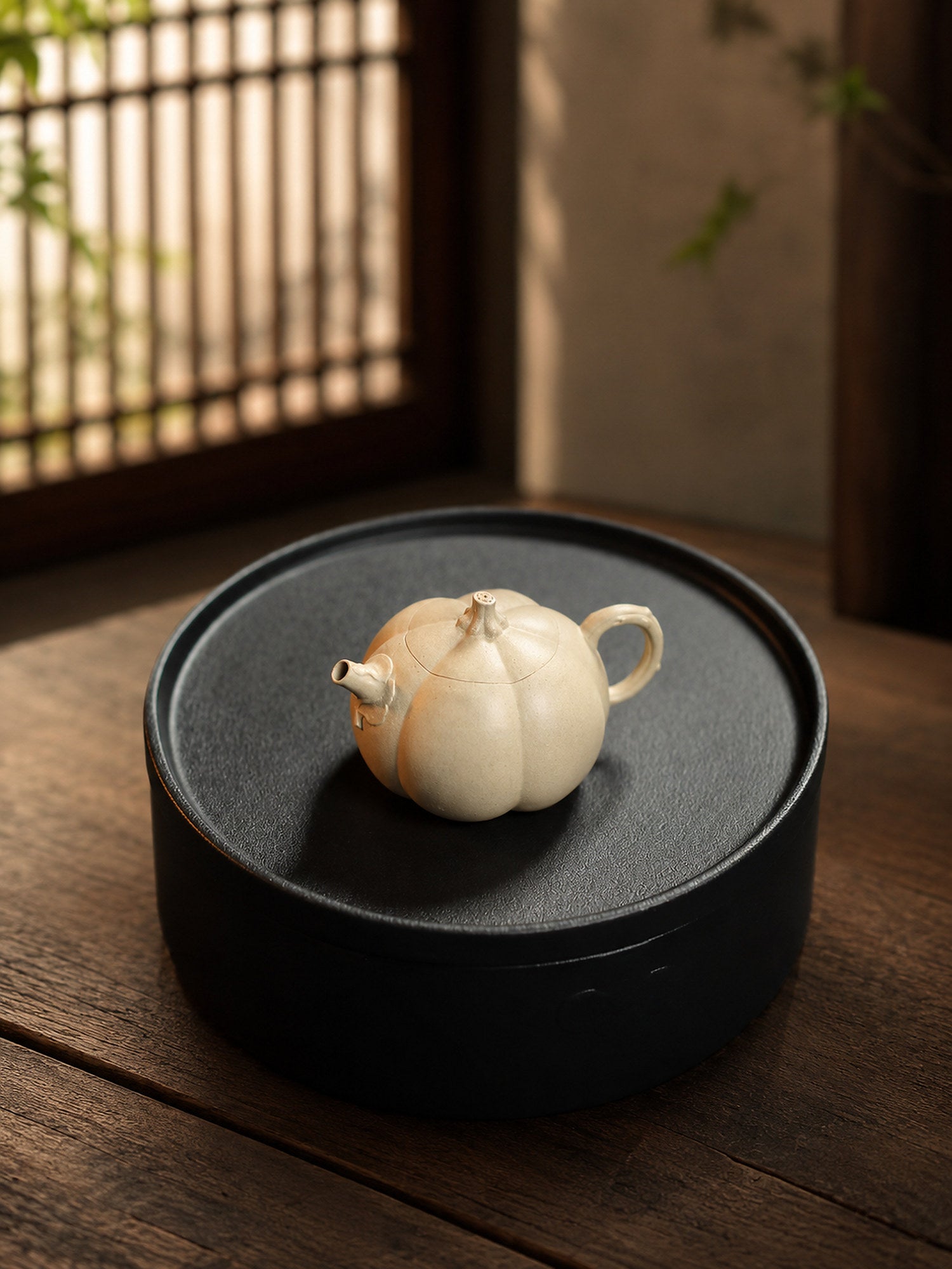 Product view 2 of 150ml Sculptural Form zisha teapot in Baiyu Duanni Clay, No. 311