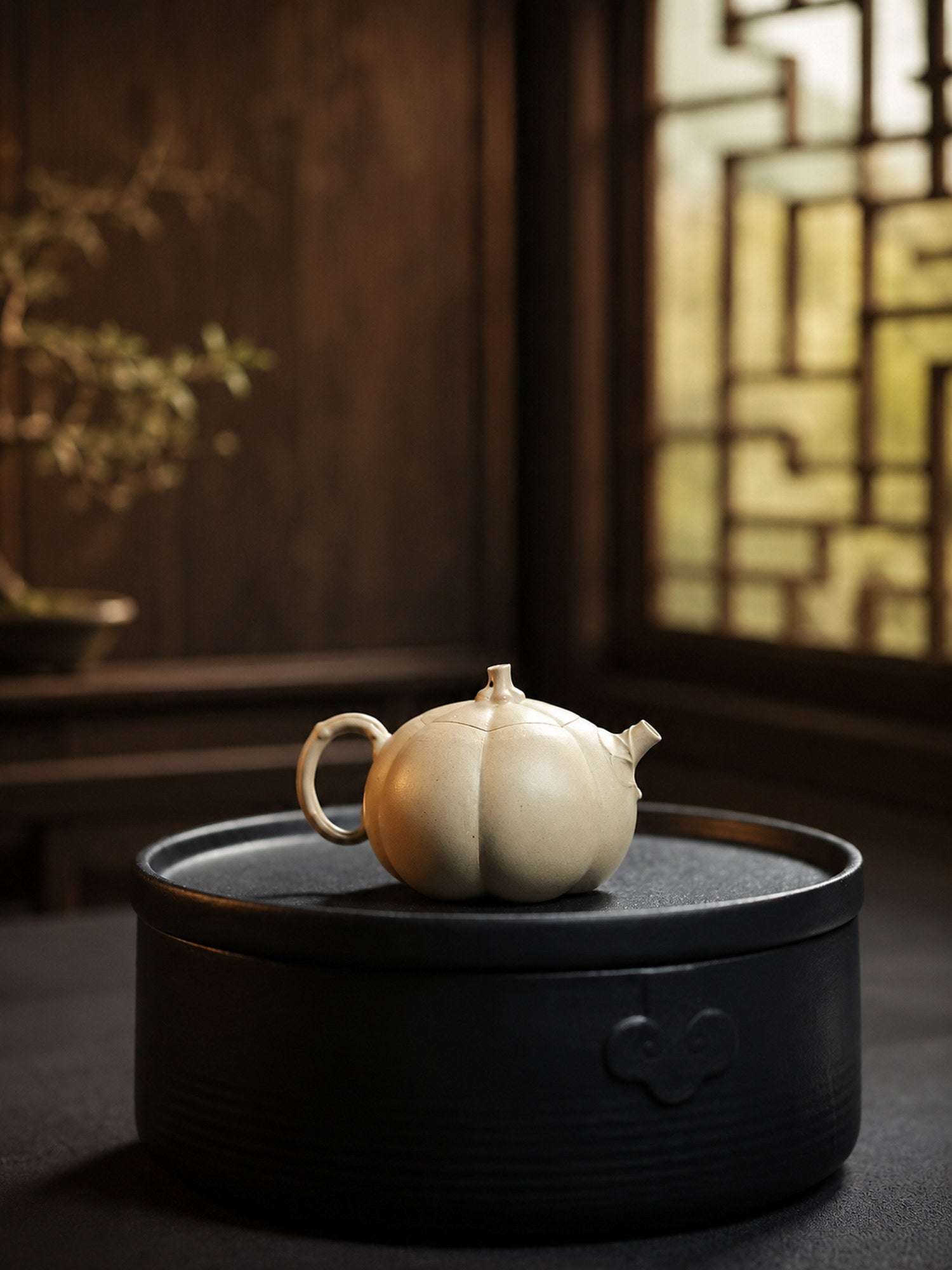 Product view 3 of 150ml Sculptural Form zisha teapot in Baiyu Duanni Clay, No. 311