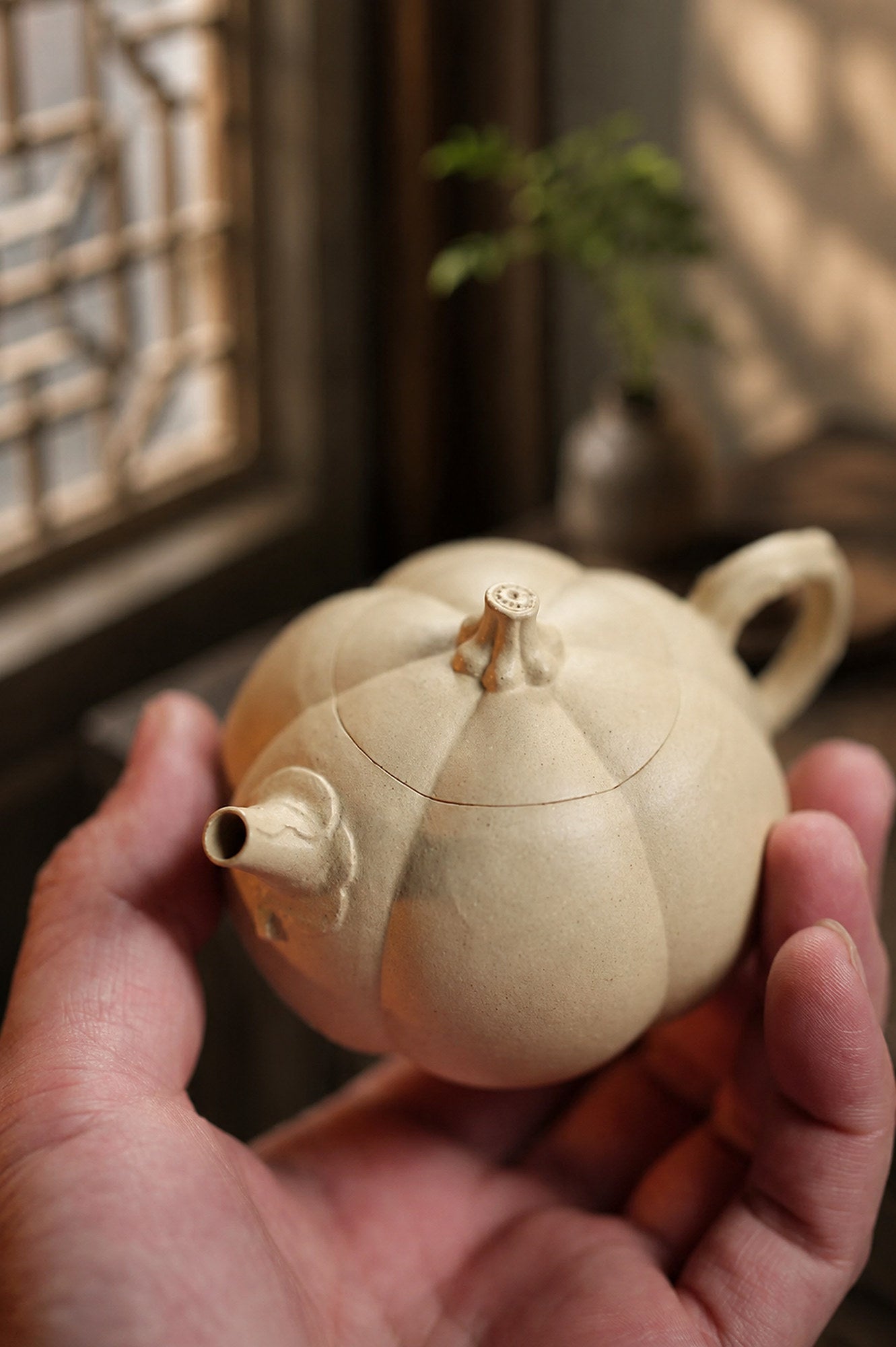 Product view 5 of 150ml Sculptural Form zisha teapot in Baiyu Duanni Clay, No. 311