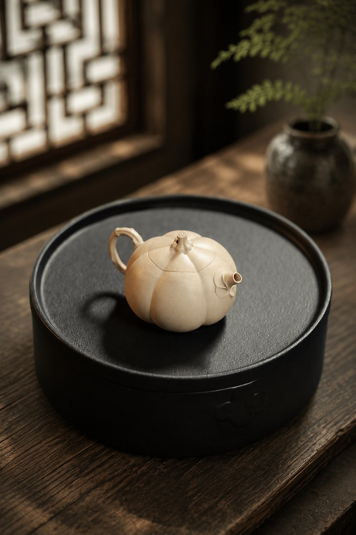 Product view 7 of 150ml Sculptural Form zisha teapot in Baiyu Duanni Clay, No. 311