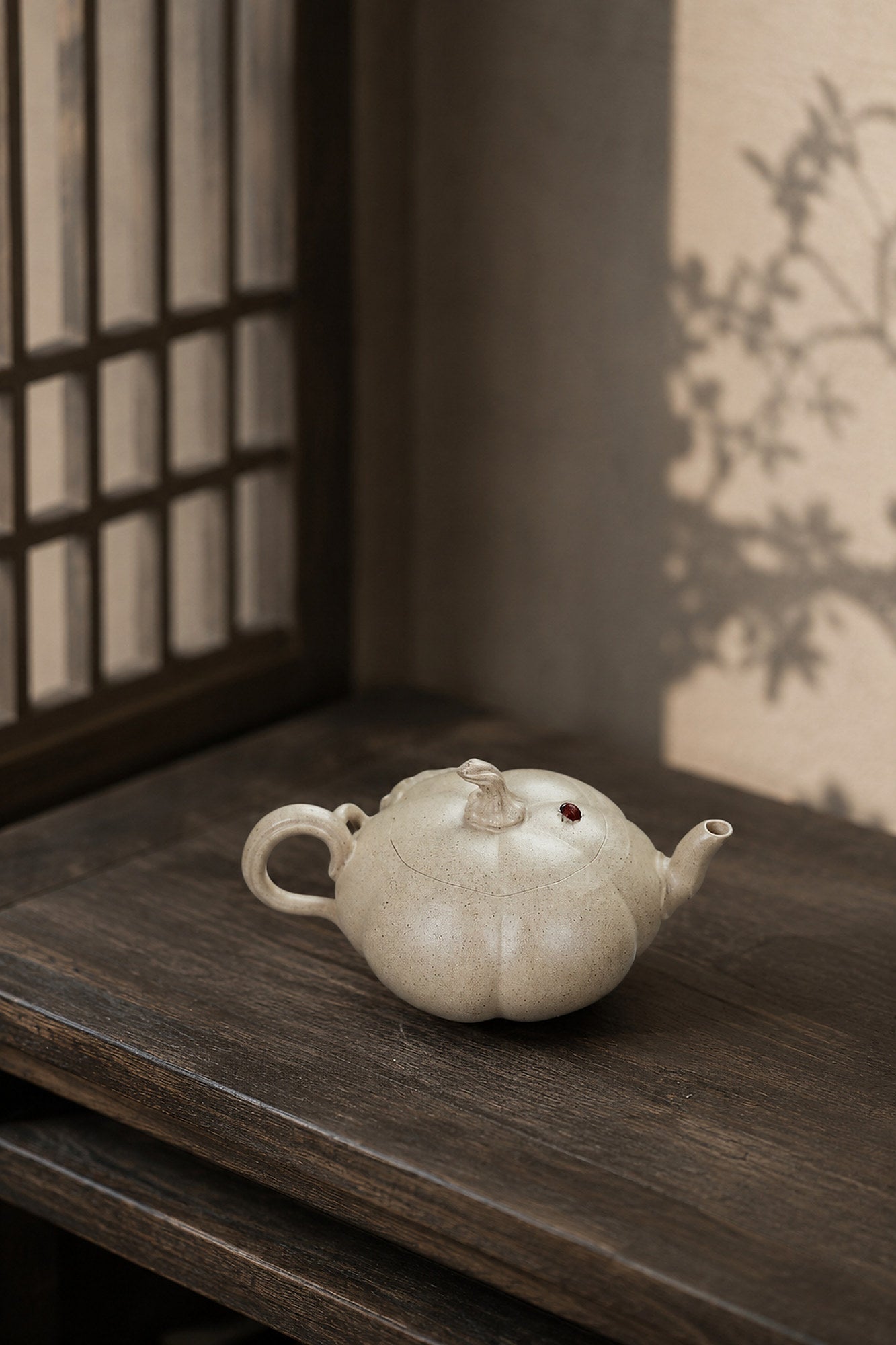 Product view 1 of 100ml Sculptural Form zisha teapot in Baiyu Duanni Clay, No. 431