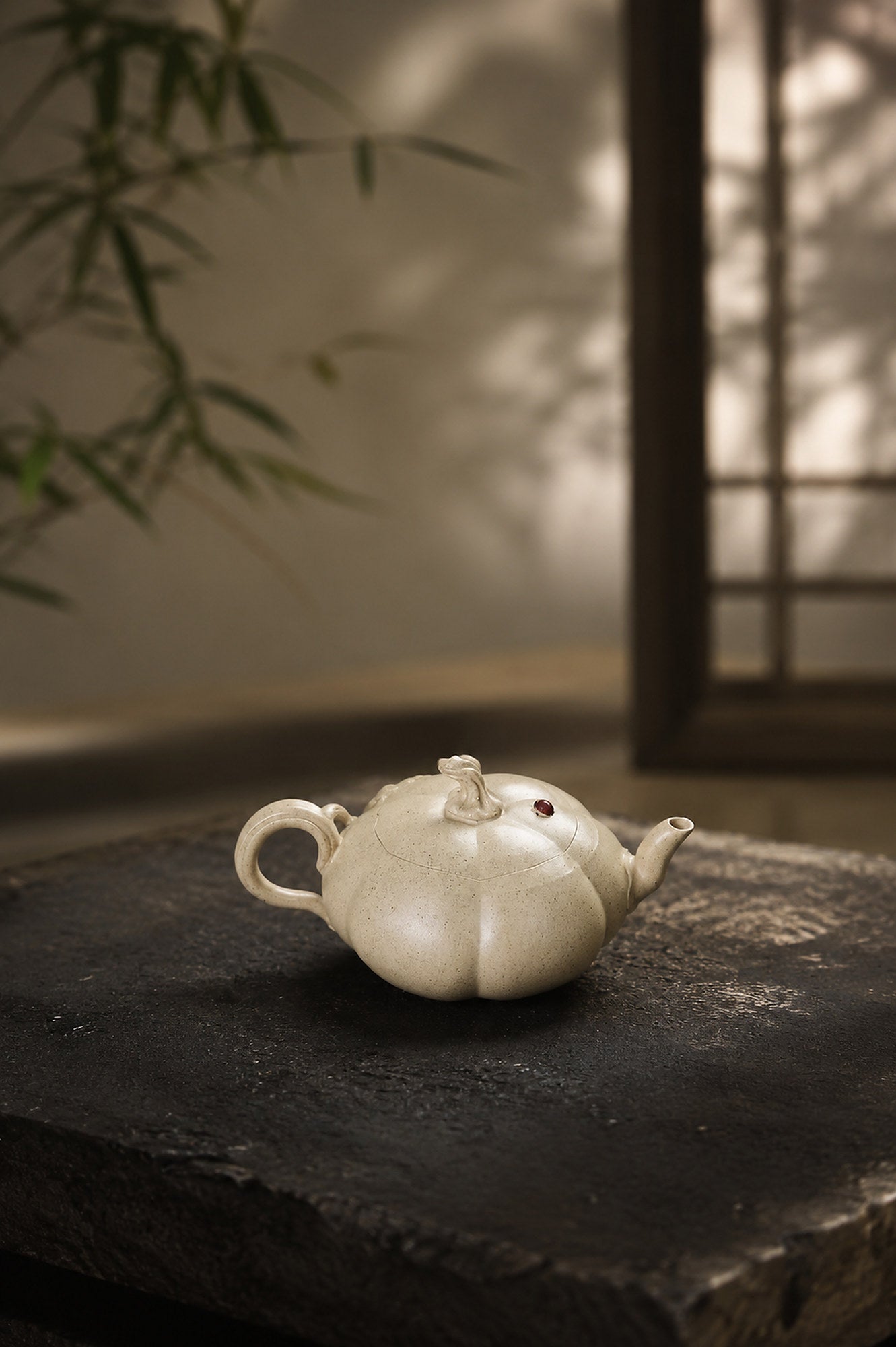Product view 4 of 100ml Sculptural Form zisha teapot in Baiyu Duanni Clay, No. 431