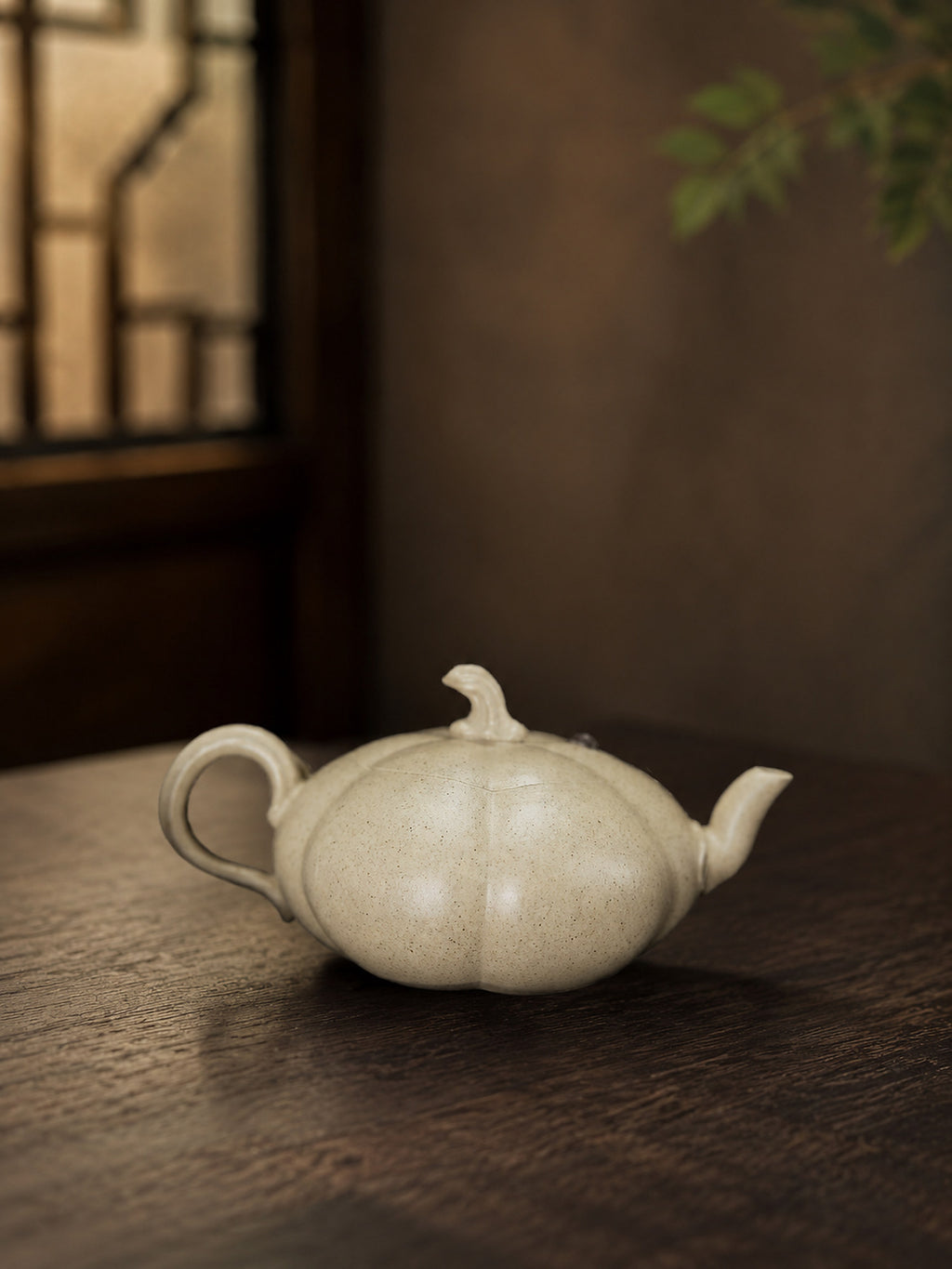 Product view 6 of 100ml Sculptural Form zisha teapot in Baiyu Duanni Clay, No. 431