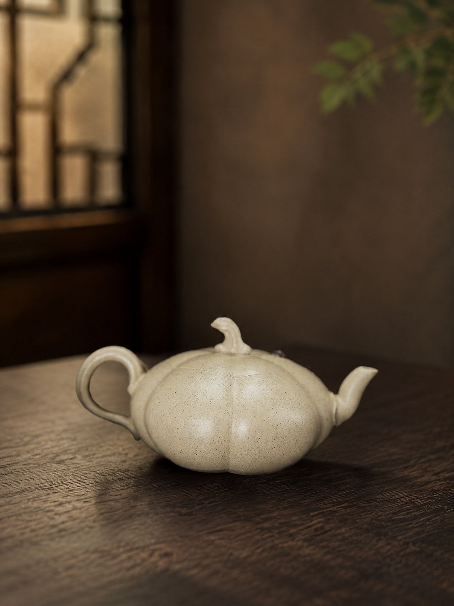 Product view 6 of 100ml Sculptural Form zisha teapot in Baiyu Duanni Clay, No. 431