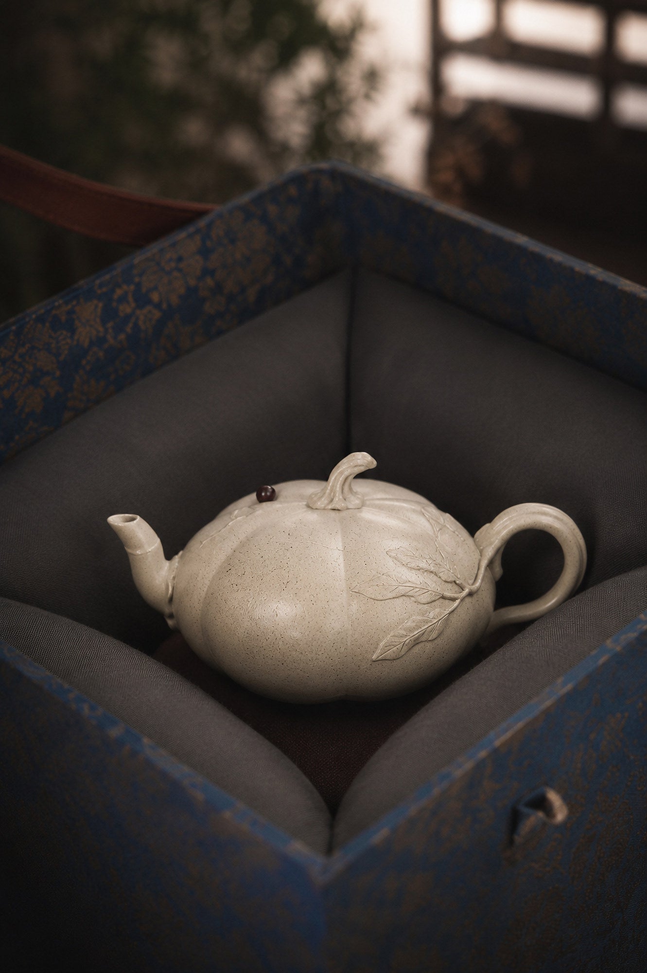 Product view 8 of 100ml Sculptural Form zisha teapot in Baiyu Duanni Clay, No. 431