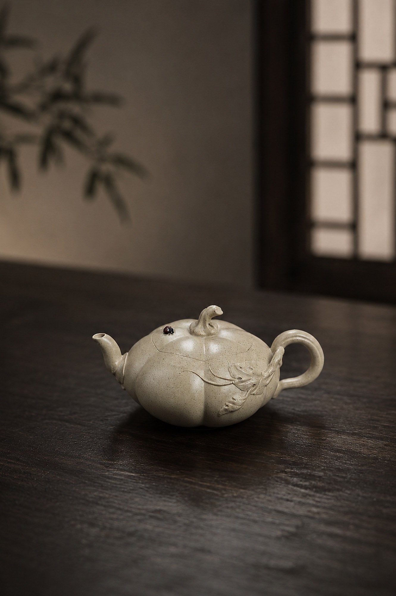 Product view 9 of 100ml Sculptural Form zisha teapot in Baiyu Duanni Clay, No. 431