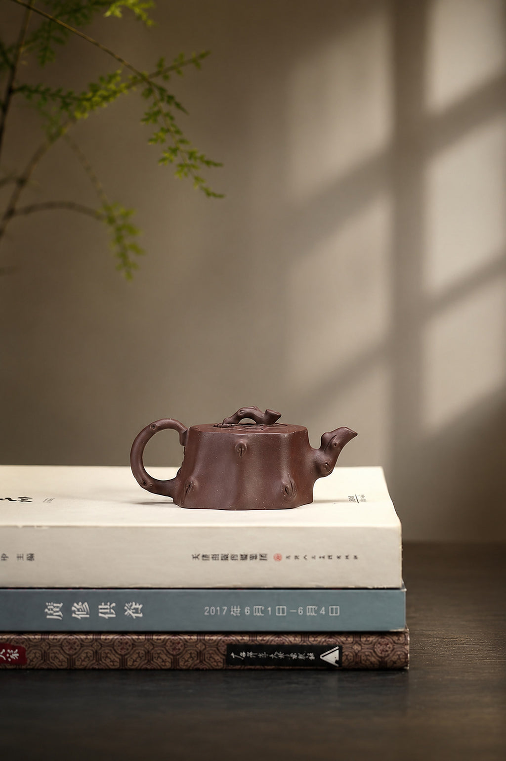 Product view 9 of 50ml Sculptural Form zisha teapot in Dicaoqing Zini Clay, No. 446