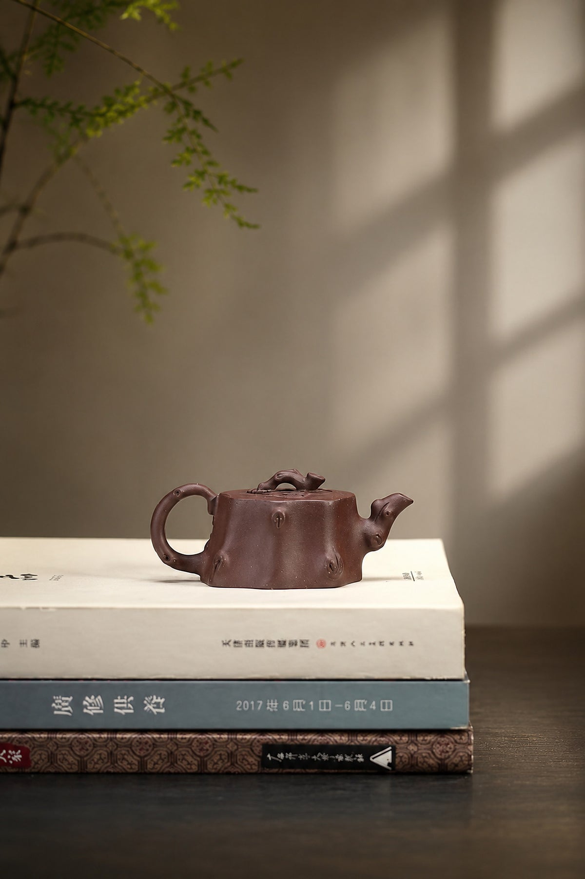 Product view 9 of 50ml Sculptural Form zisha teapot in Dicaoqing Zini Clay, No. 446