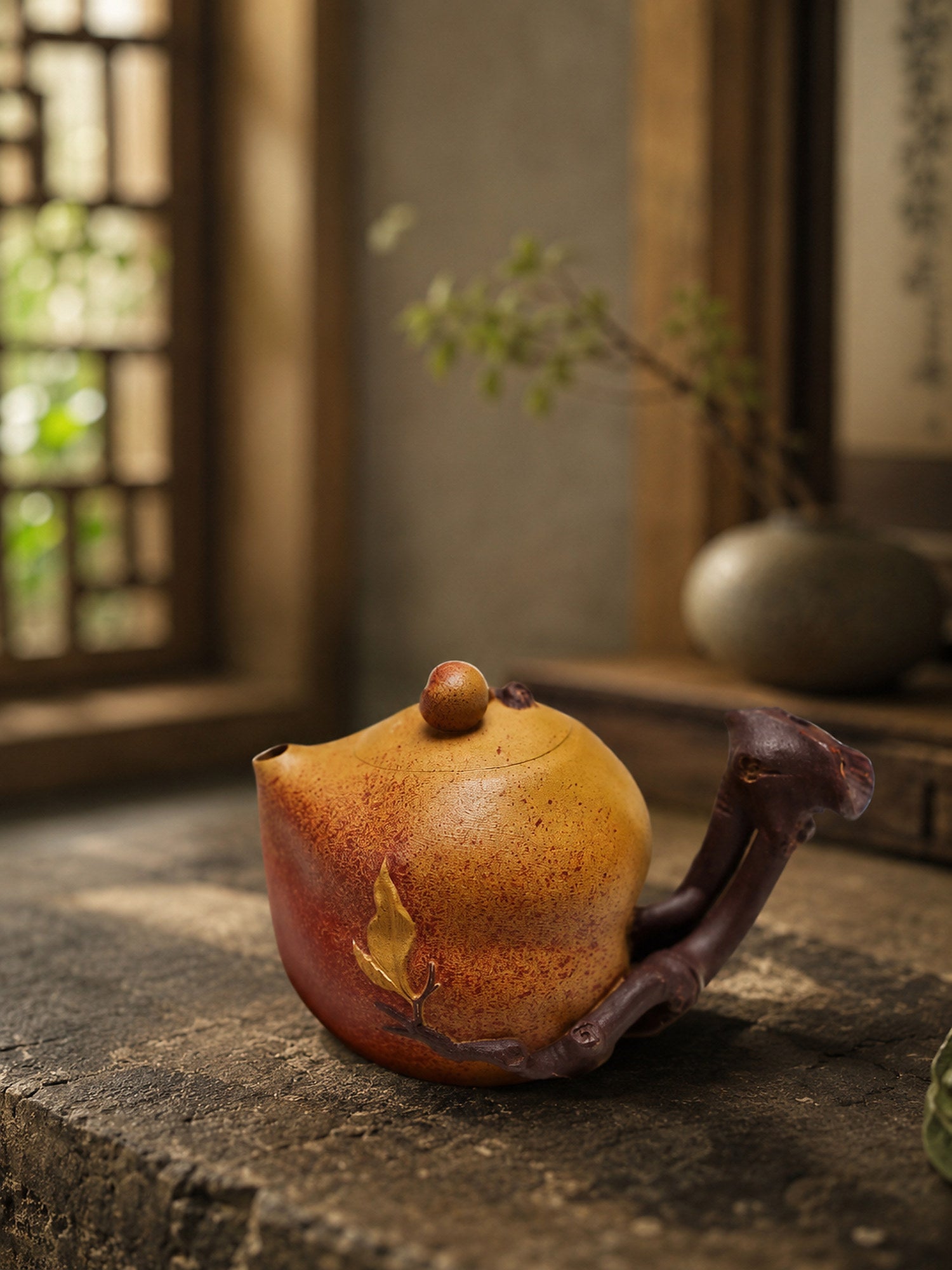 Product view 1 of 180ml Sculptural Form zisha teapot in Duanni and Zini Clay, No. 273