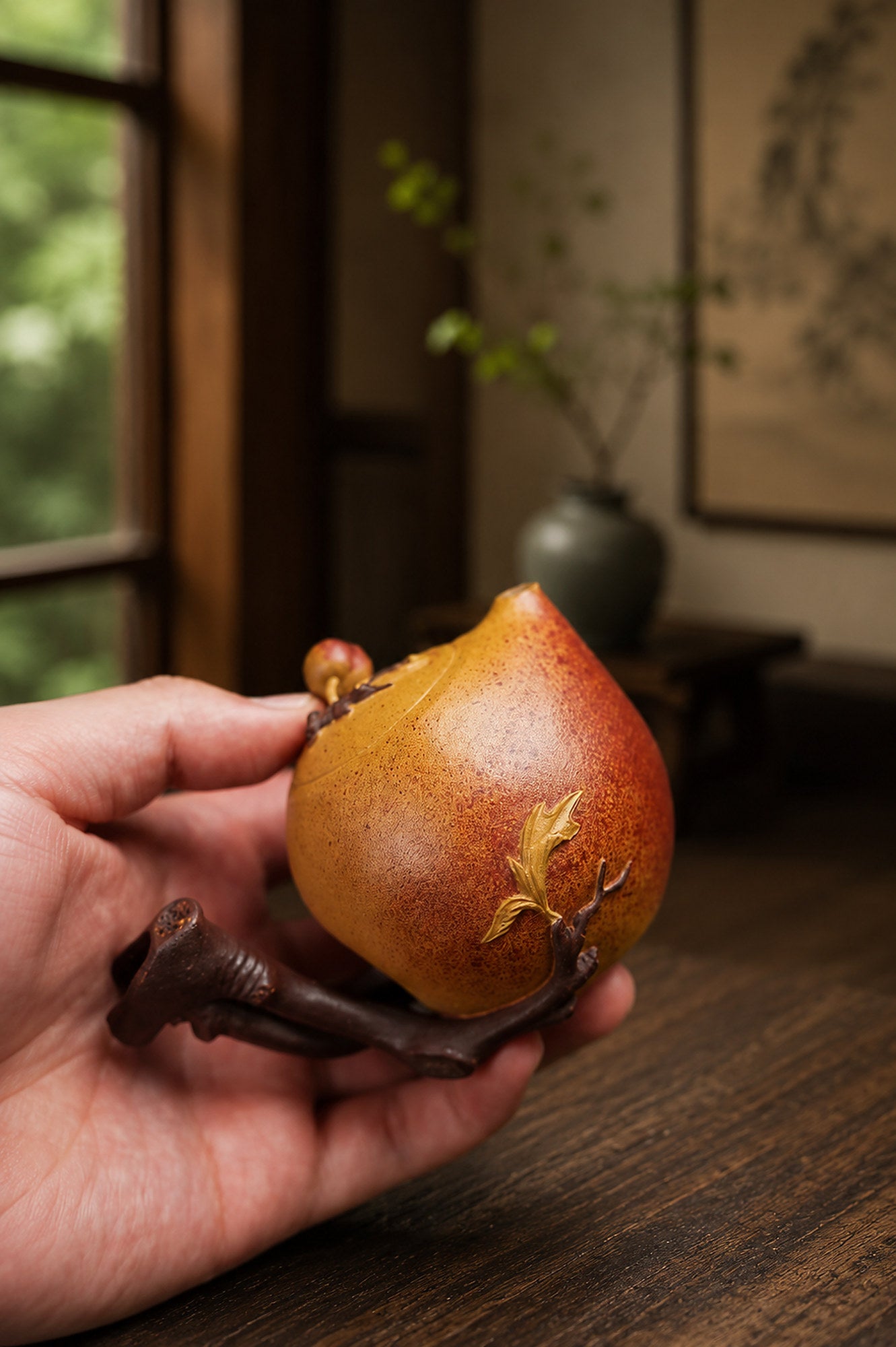 Product view 5 of 180ml Sculptural Form zisha teapot in Duanni and Zini Clay, No. 273