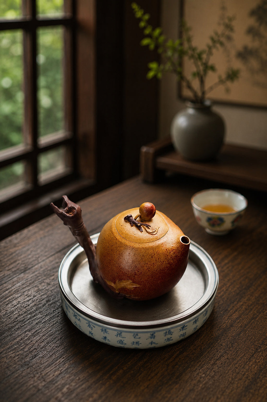Product view 6 of 180ml Sculptural Form zisha teapot in Duanni and Zini Clay, No. 273