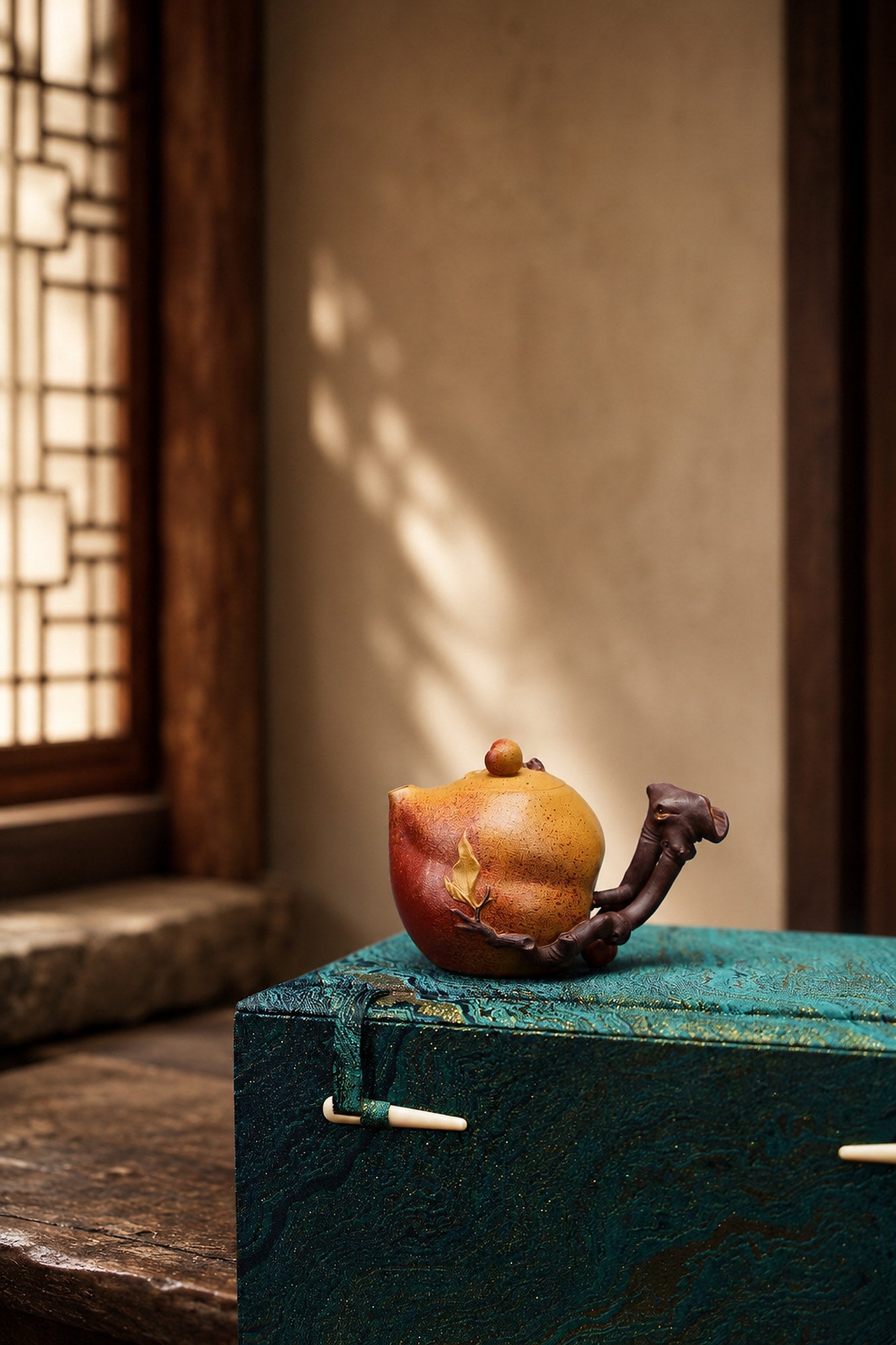 Product view 8 of 180ml Sculptural Form zisha teapot in Duanni and Zini Clay, No. 273