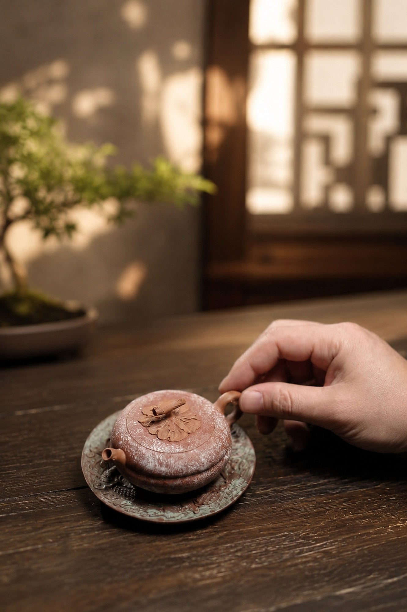Product view 4 of 100ml Sculptural Form zisha teapot in Duanni Clay, No. 286