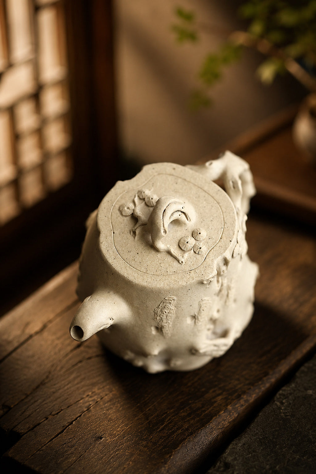 Product view 4 of 200ml Sculptural Form zisha teapot in Duanni Clay, No. 290