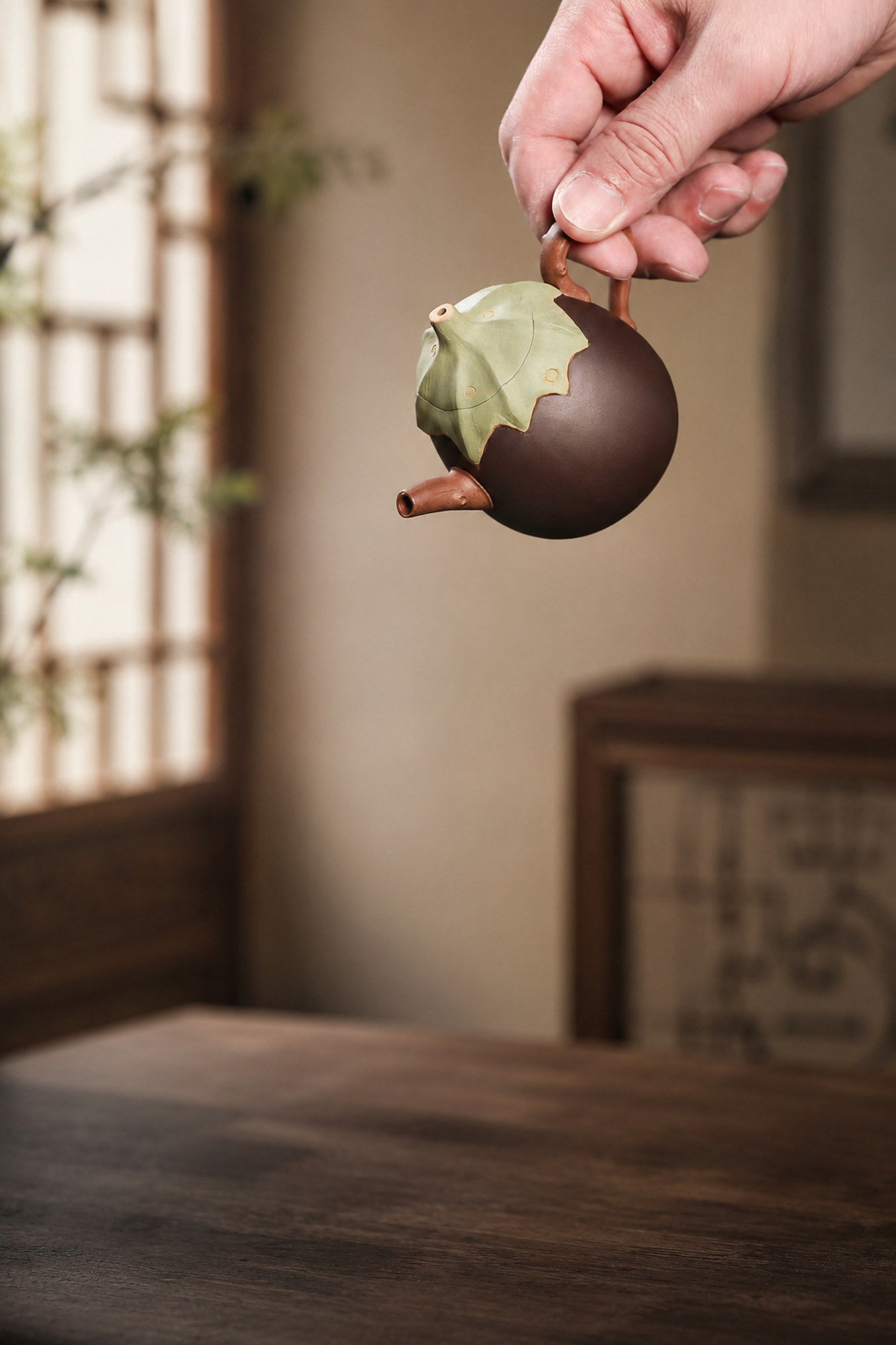 Product view 2 of 150ml Sculptural Form zisha teapot in Duanni Clay, No. 301