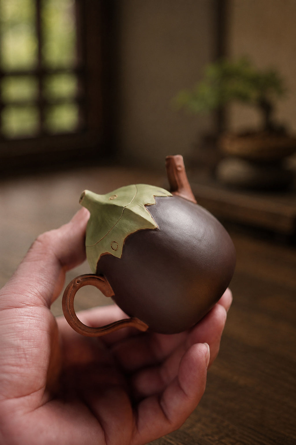 Product view 8 of 150ml Sculptural Form zisha teapot in Duanni Clay, No. 301