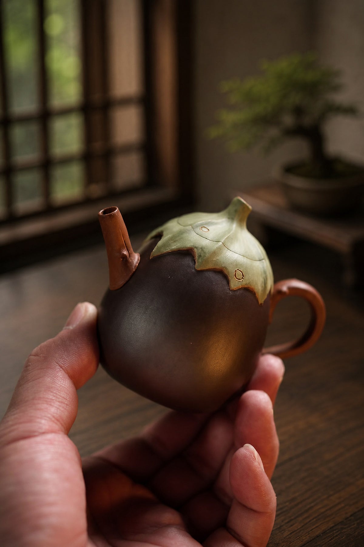 Product view 9 of 150ml Sculptural Form zisha teapot in Duanni Clay, No. 301