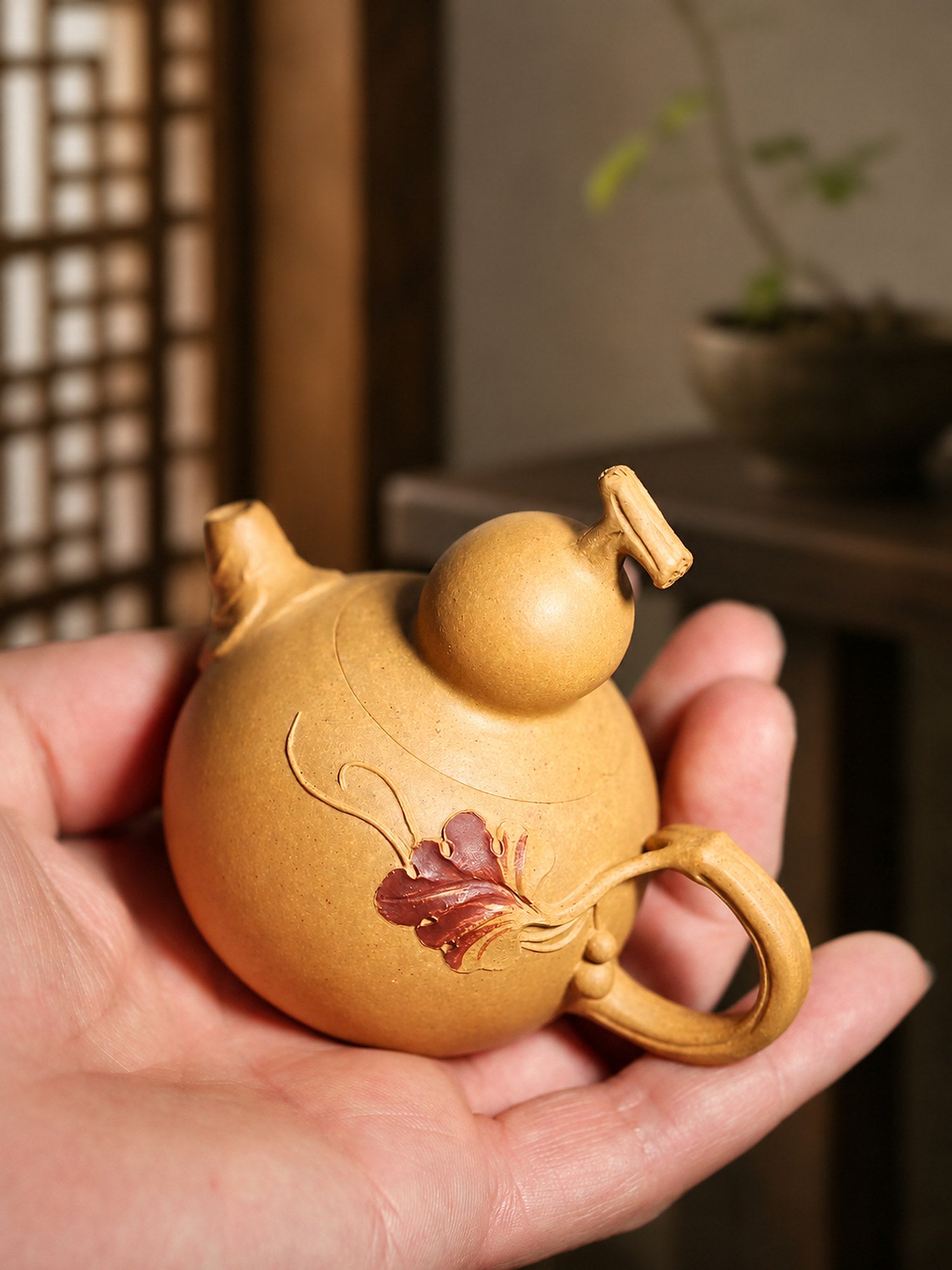 Product view 1 of 130ml Sculptural Form zisha teapot in Duanni Clay, No. 312