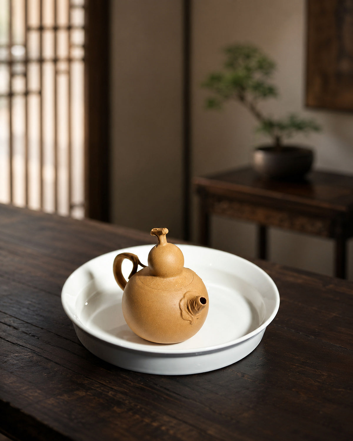 Product view 9 of 130ml Sculptural Form zisha teapot in Duanni Clay, No. 312
