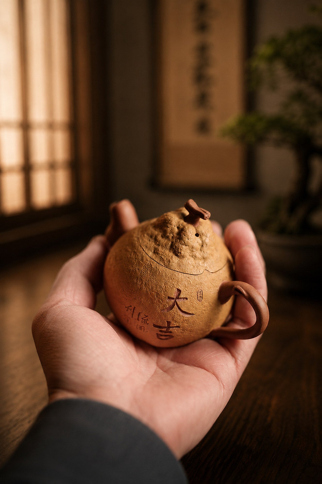 Product view 9 of 150ml Sculptural Form zisha teapot in Duanni Clay, No. 314