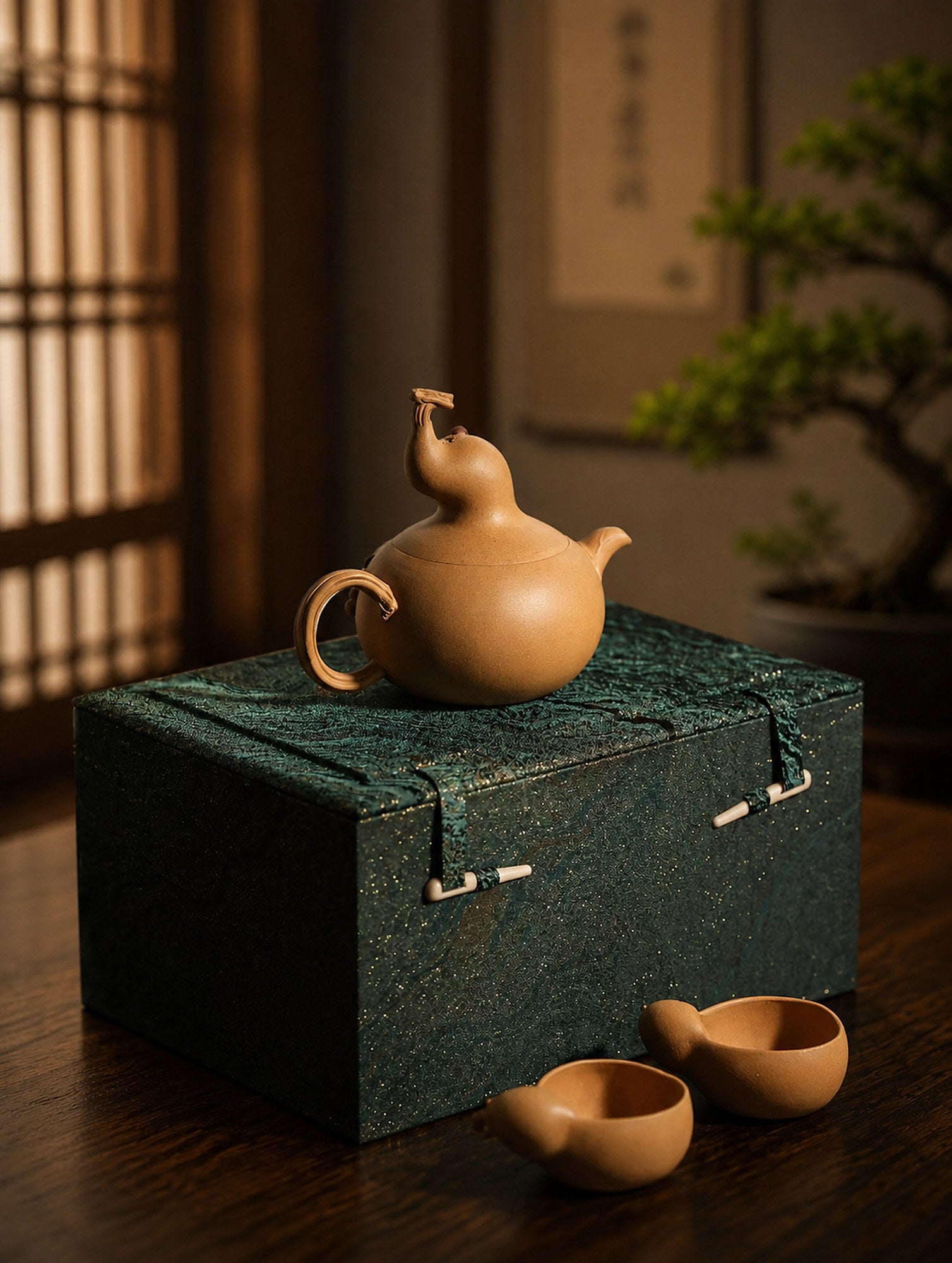 Product view 1 of 240ml Sculptural Form zisha teapot in Duanni Clay, No. 315