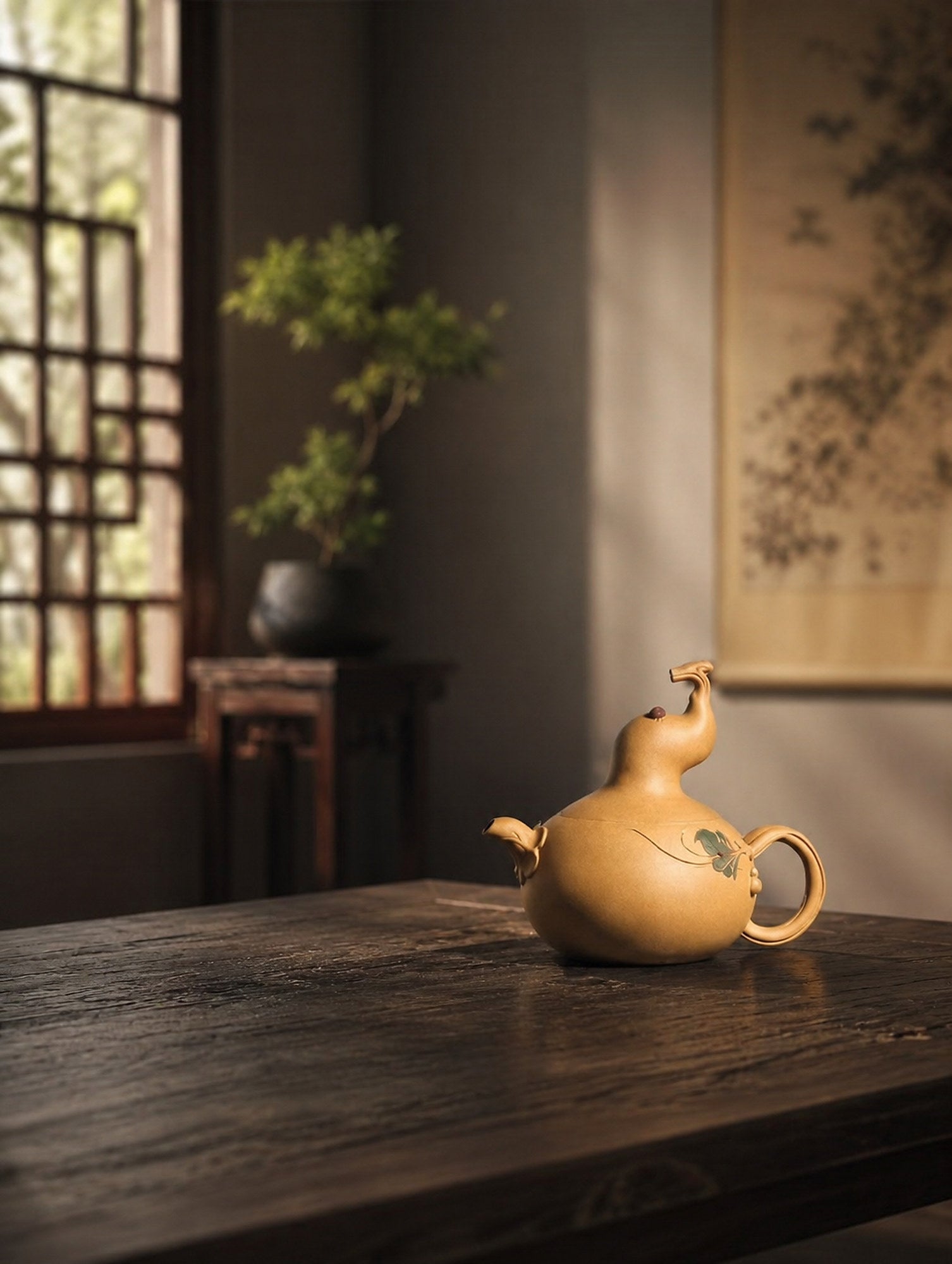 Product view 4 of 240ml Sculptural Form zisha teapot in Duanni Clay, No. 315