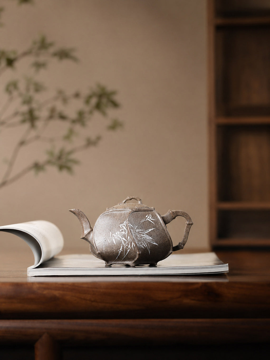 Product view 3 of 200ml Sculptural Form zisha teapot in Duanni Clay, No. 316