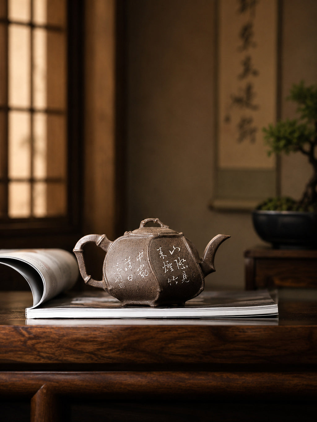 Product view 4 of 200ml Sculptural Form zisha teapot in Duanni Clay, No. 316