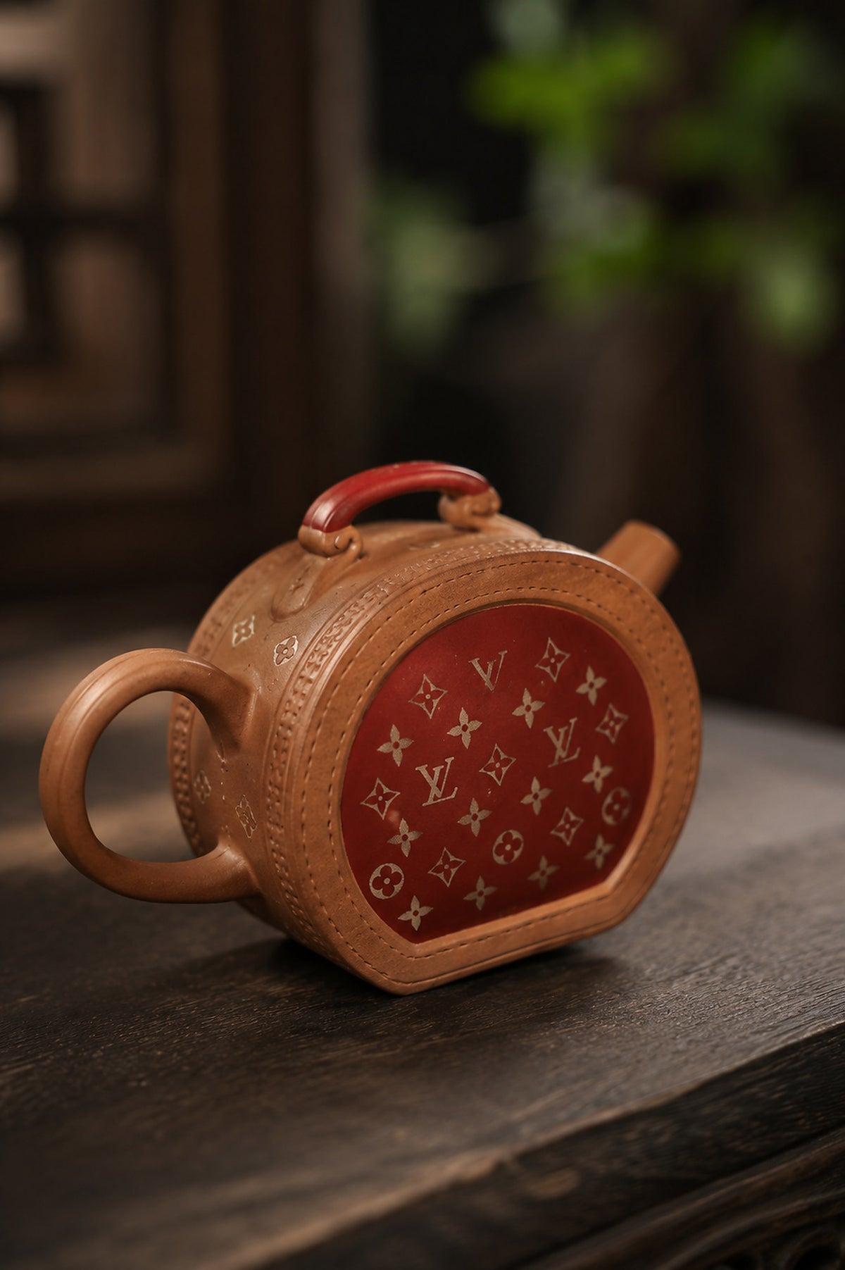 Product view 8 of 150ml Sculptural Form zisha teapot in Duanni Clay, No. 321