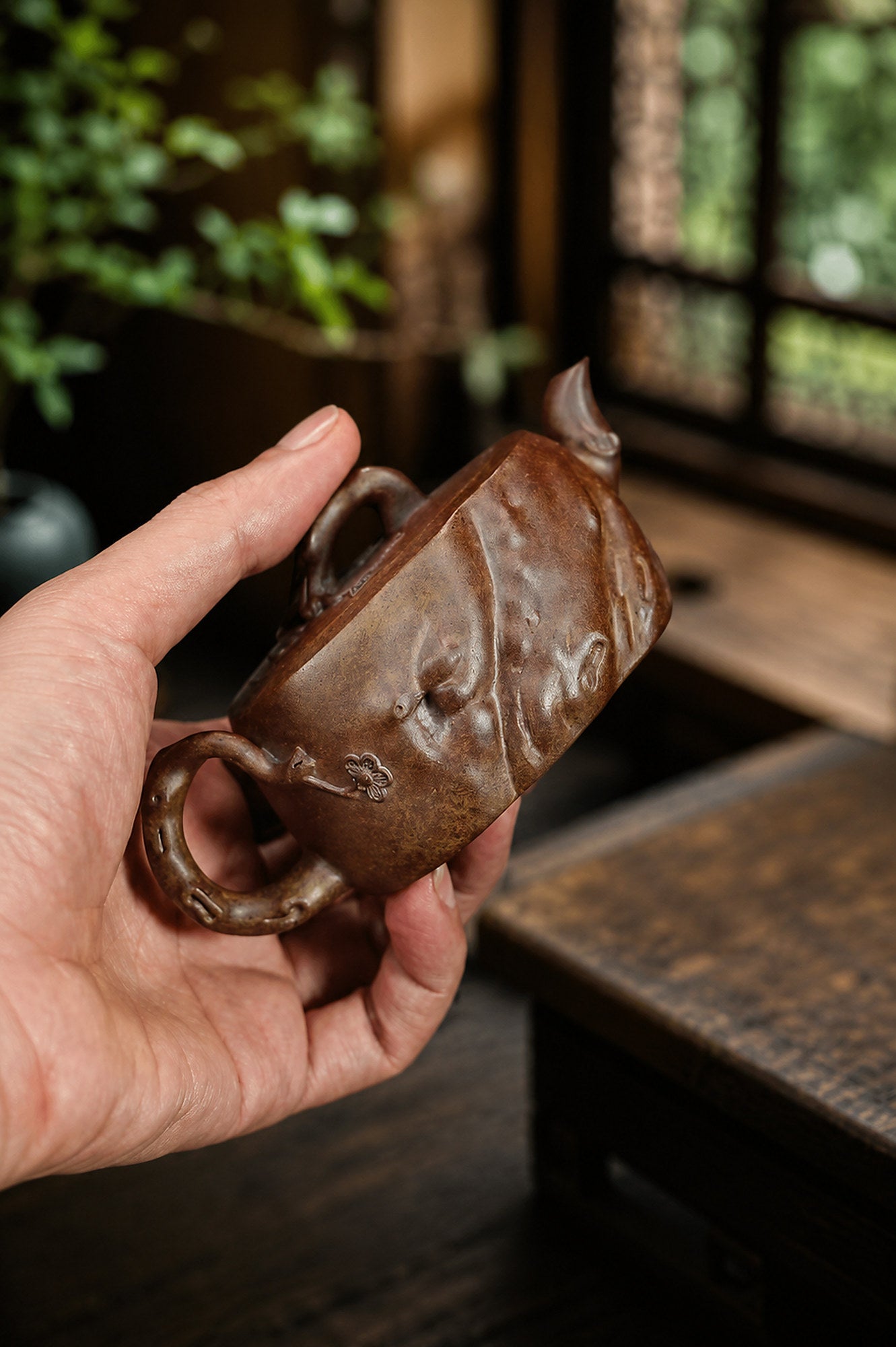 Product view 4 of 140ml Sculptural Form zisha teapot in Duanni Clay, No. 383