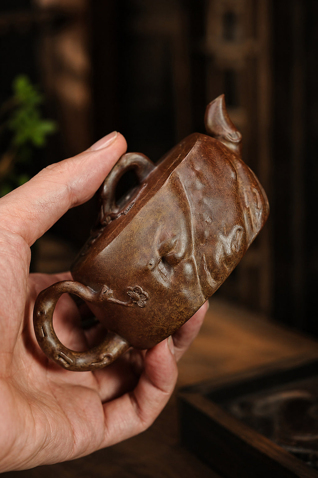 Product view 5 of 140ml Sculptural Form zisha teapot in Duanni Clay, No. 383