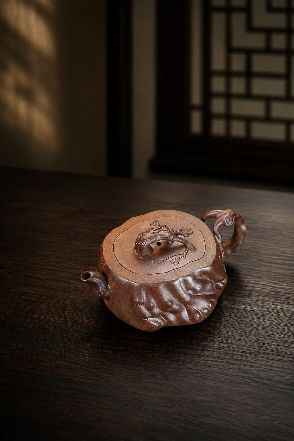Product view 9 of 140ml Sculptural Form zisha teapot in Duanni Clay, No. 383