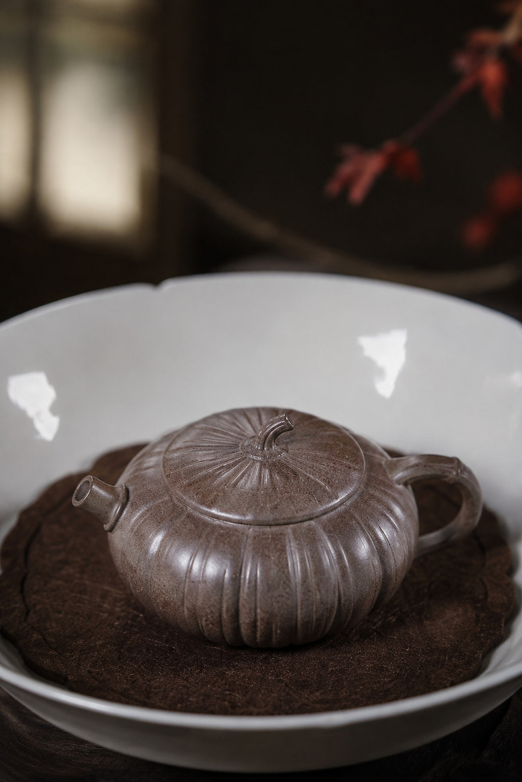Product view 5 of 90ml Sculptural Form zisha teapot in Duanni Clay, No. 395