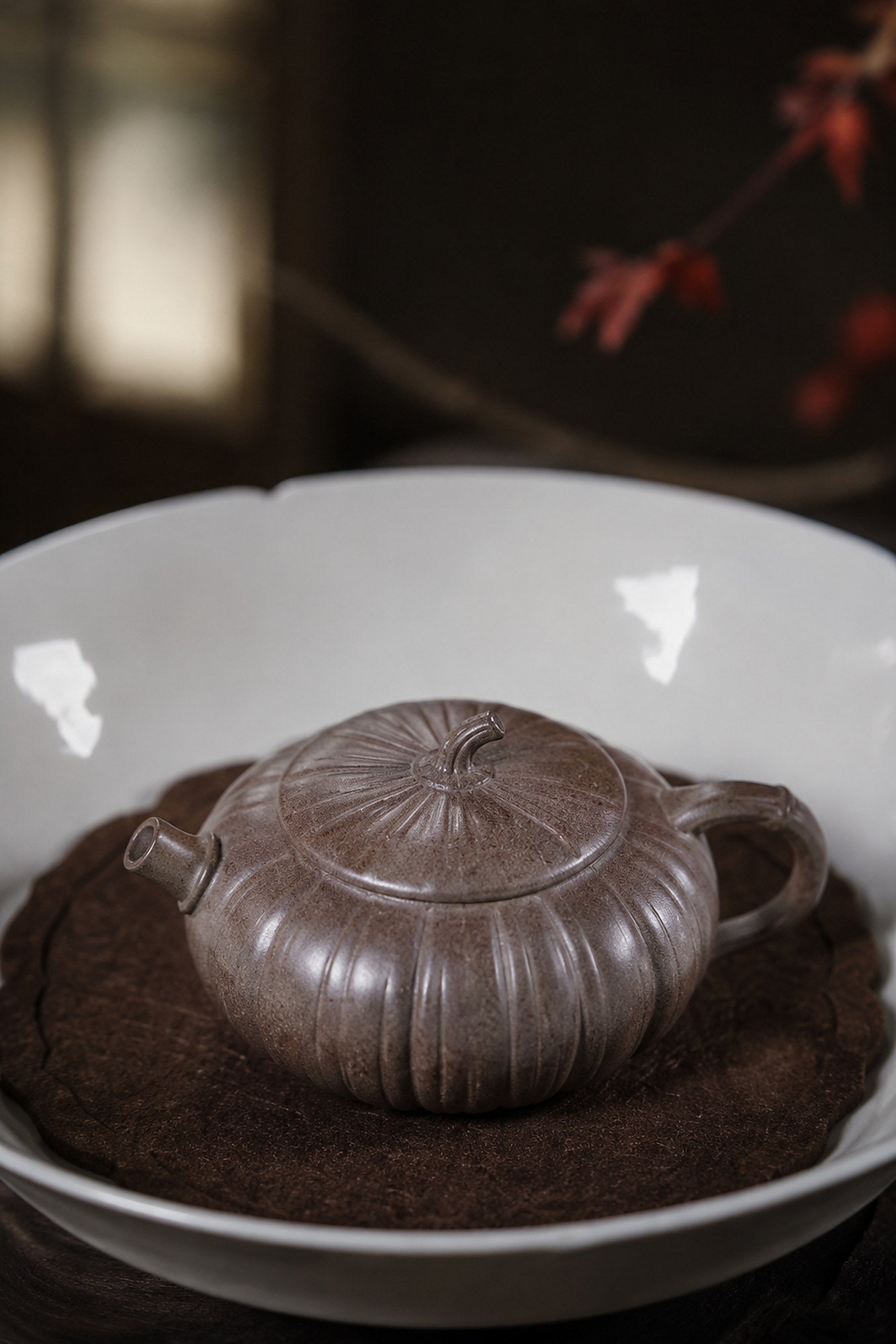 Product view 5 of 90ml Sculptural Form zisha teapot in Duanni Clay, No. 395