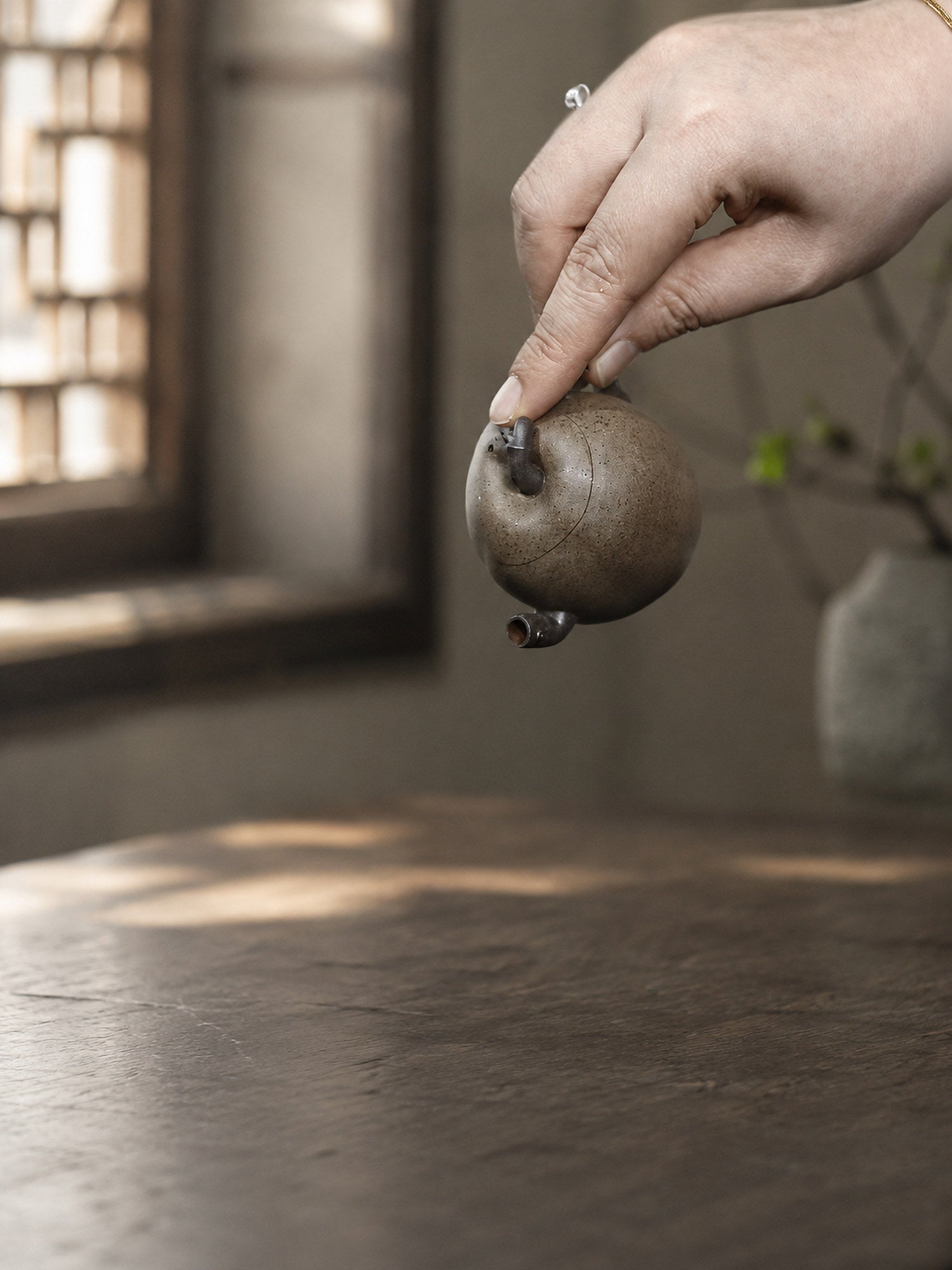 Product view 1 of 80ml Sculptural Form zisha teapot in Duanni Clay, No. 412
