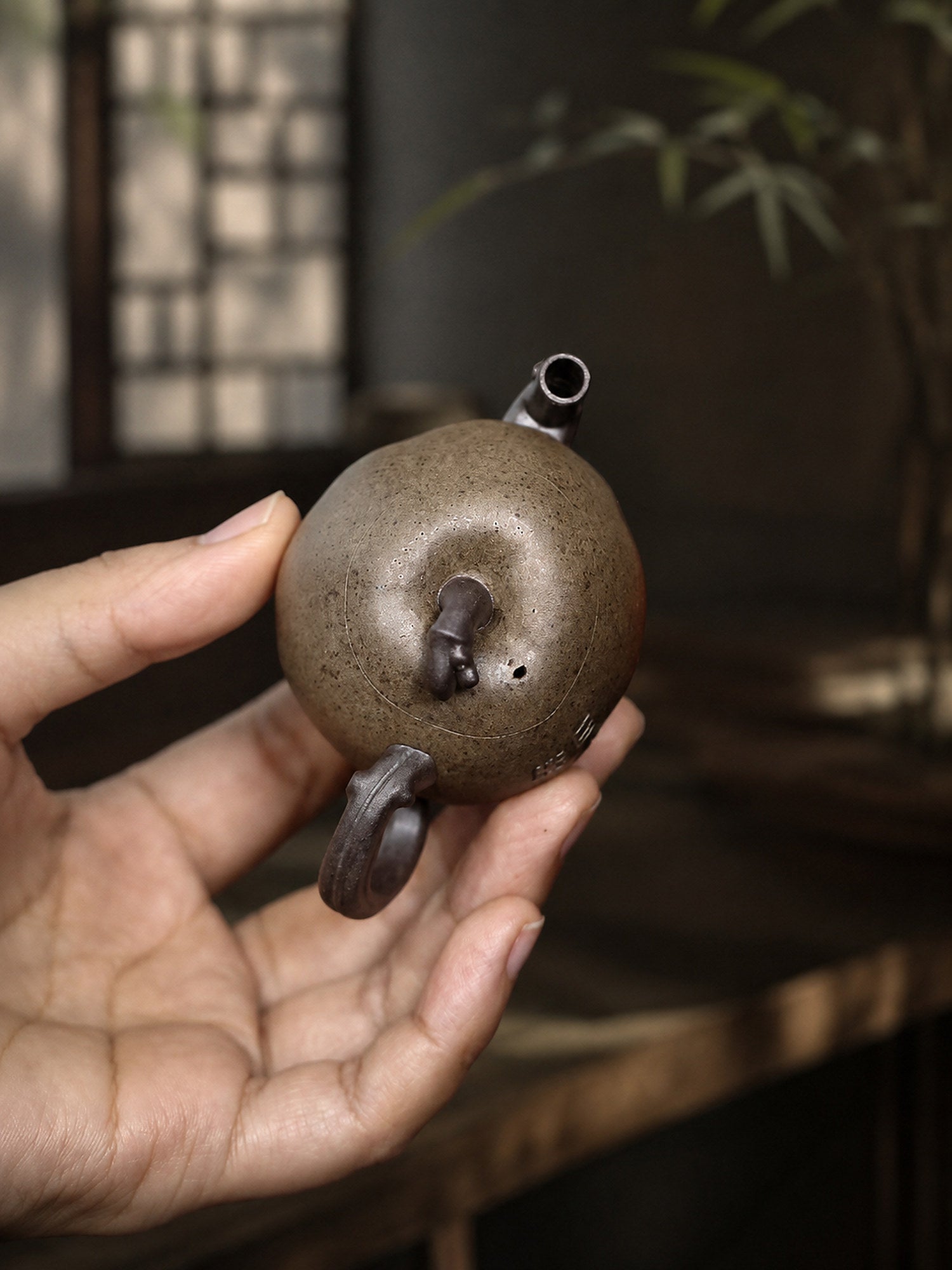 Product view 2 of 80ml Sculptural Form zisha teapot in Duanni Clay, No. 412