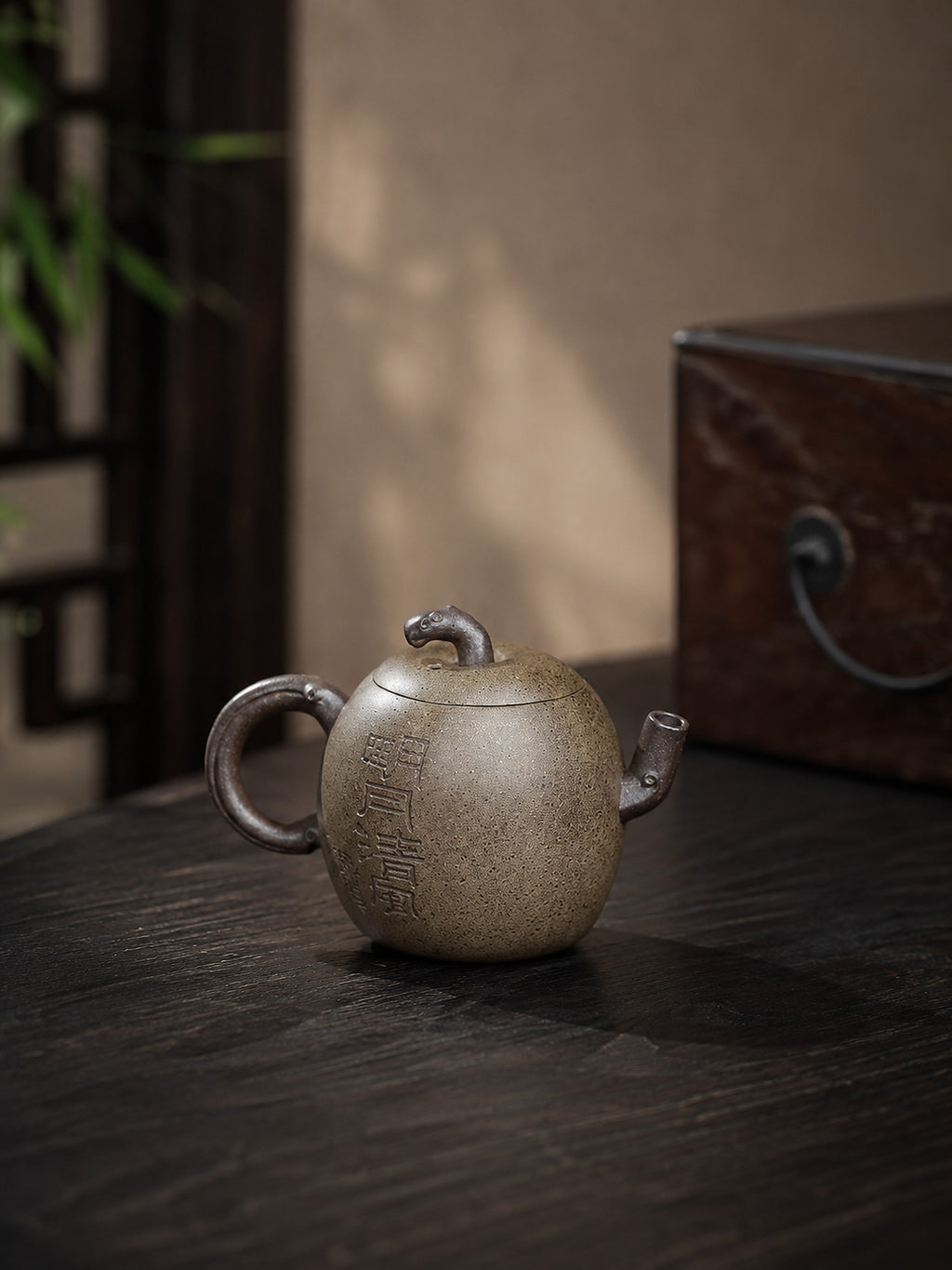 Product view 7 of 80ml Sculptural Form zisha teapot in Duanni Clay, No. 412