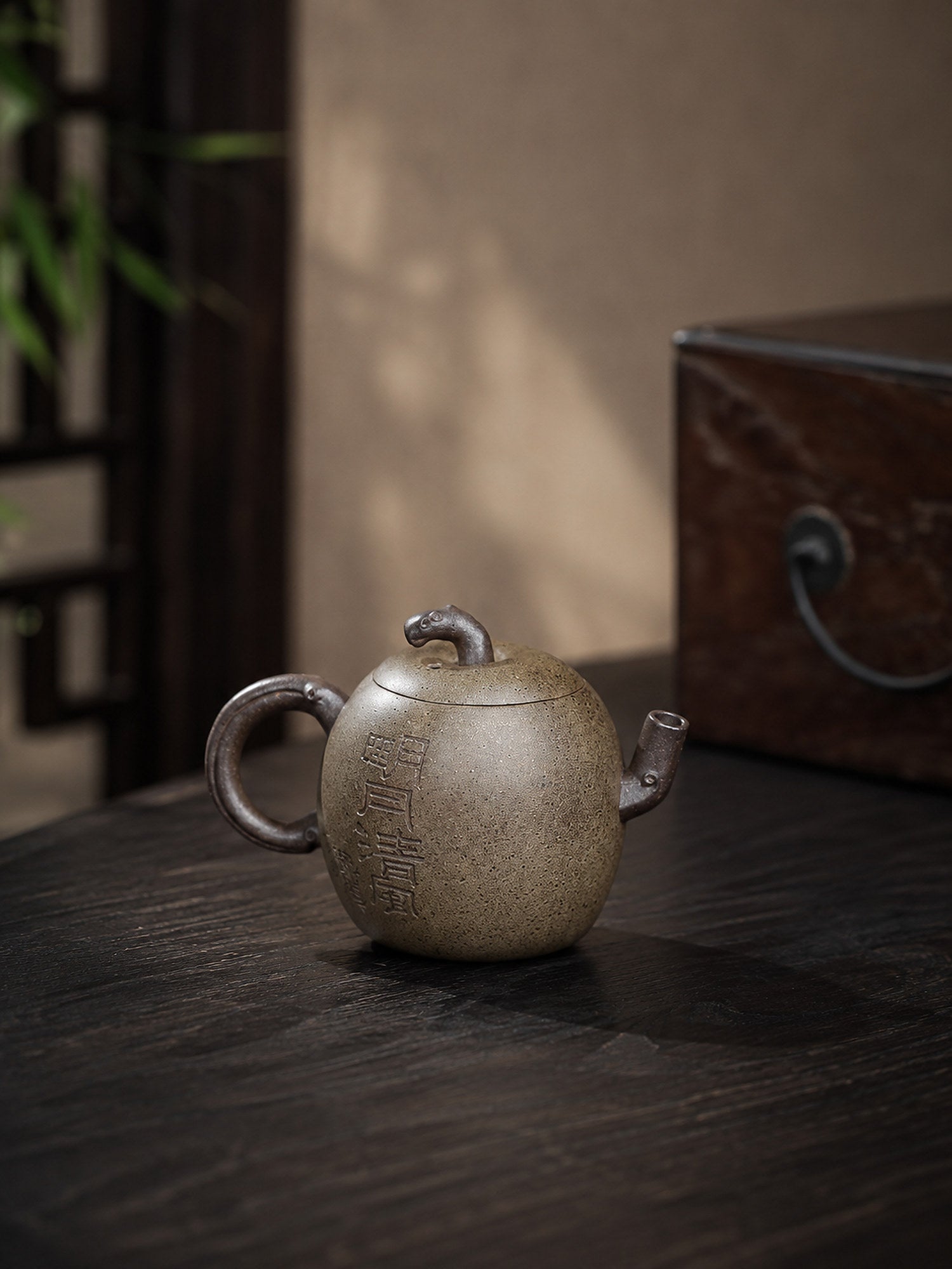 Product view 7 of 80ml Sculptural Form zisha teapot in Duanni Clay, No. 412
