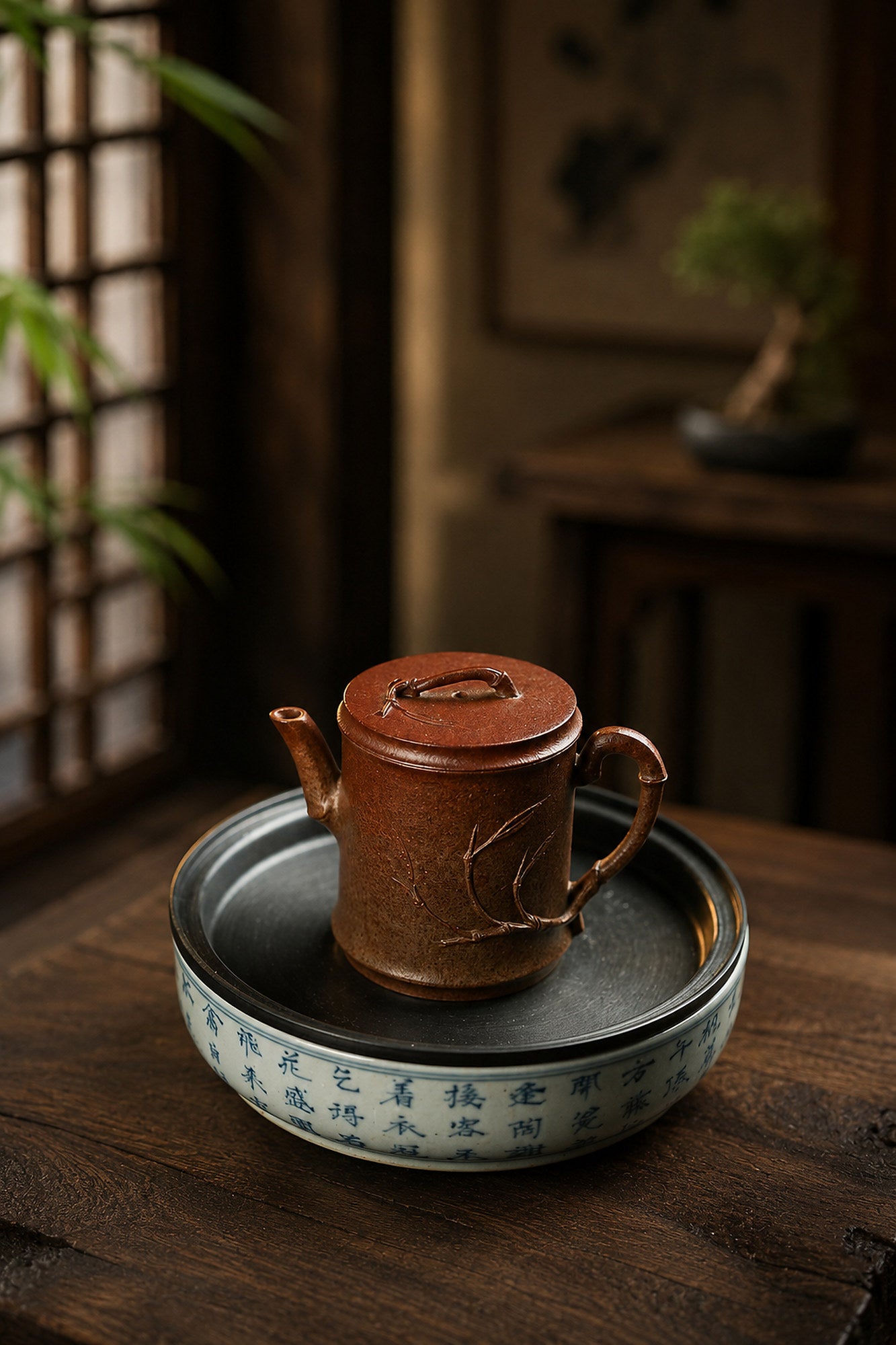 Product view 5 of 95ml Sculptural Form zisha teapot in Golden Duanni Clay, No. 281