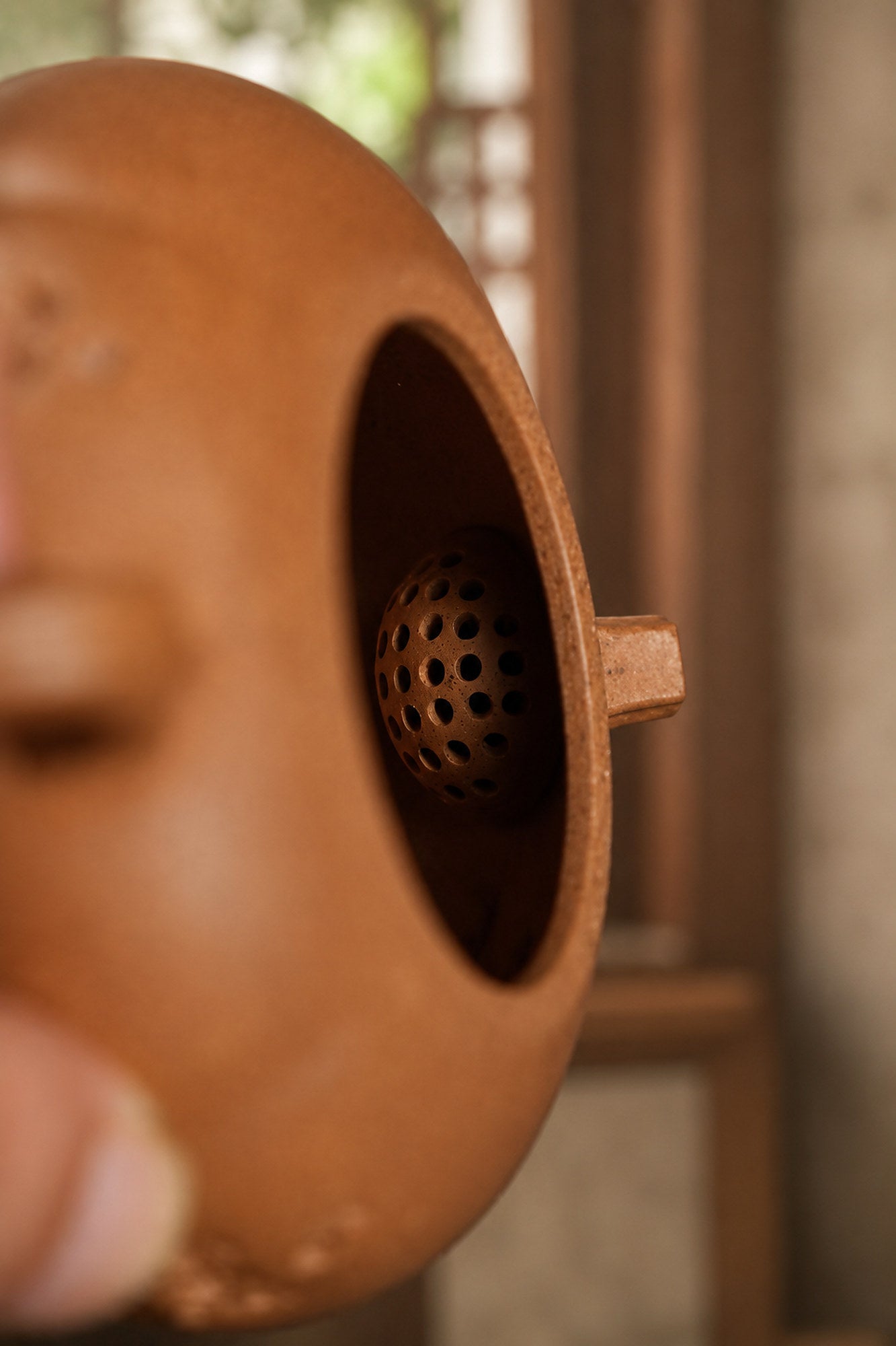 Product view 3 of 200ml Sculptural Form zisha teapot in Golden Duanni Clay, No. 284
