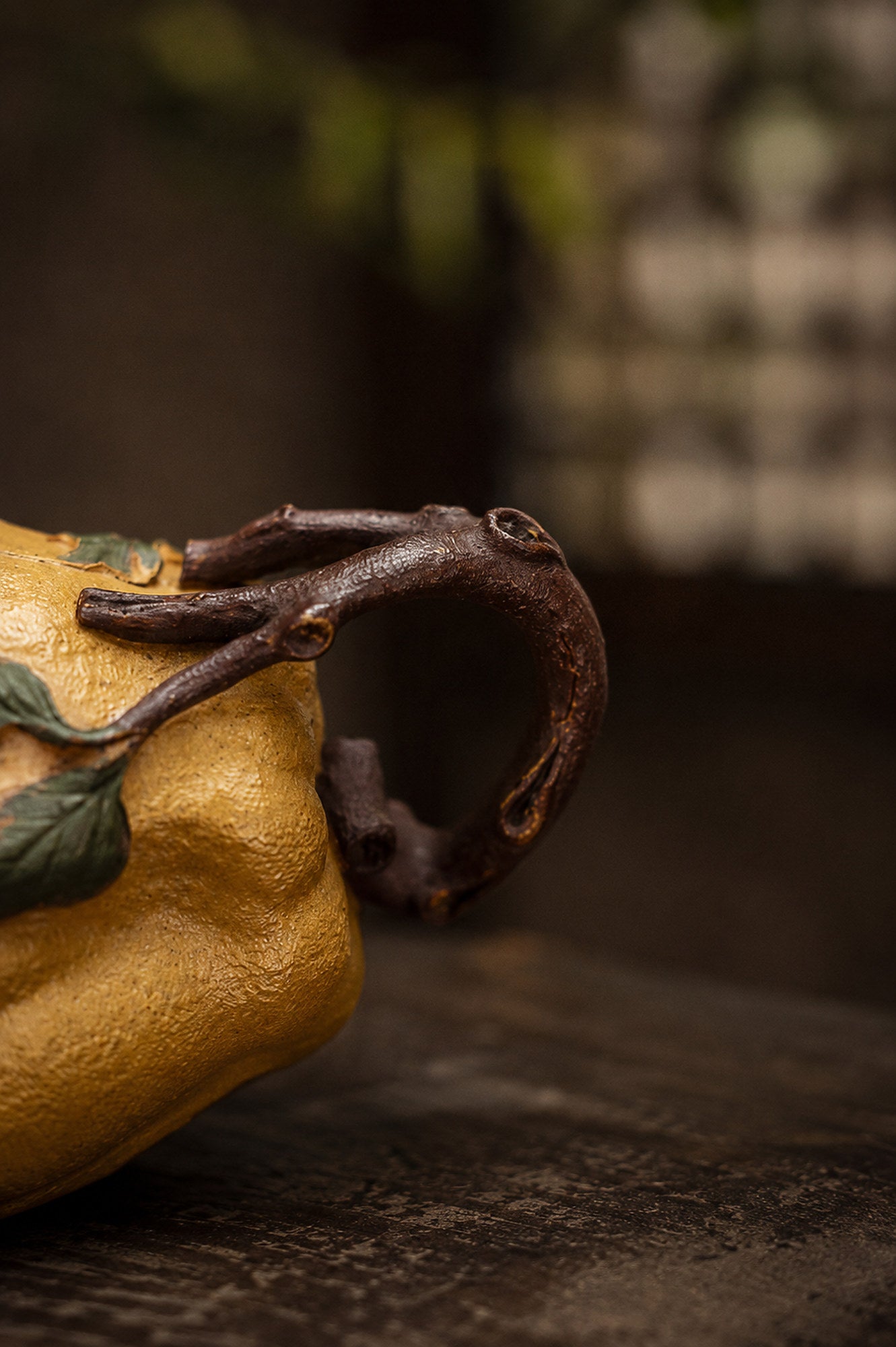Product view 5 of 165ml Sculptural Form zisha teapot in Golden Duanni Clay, No. 432
